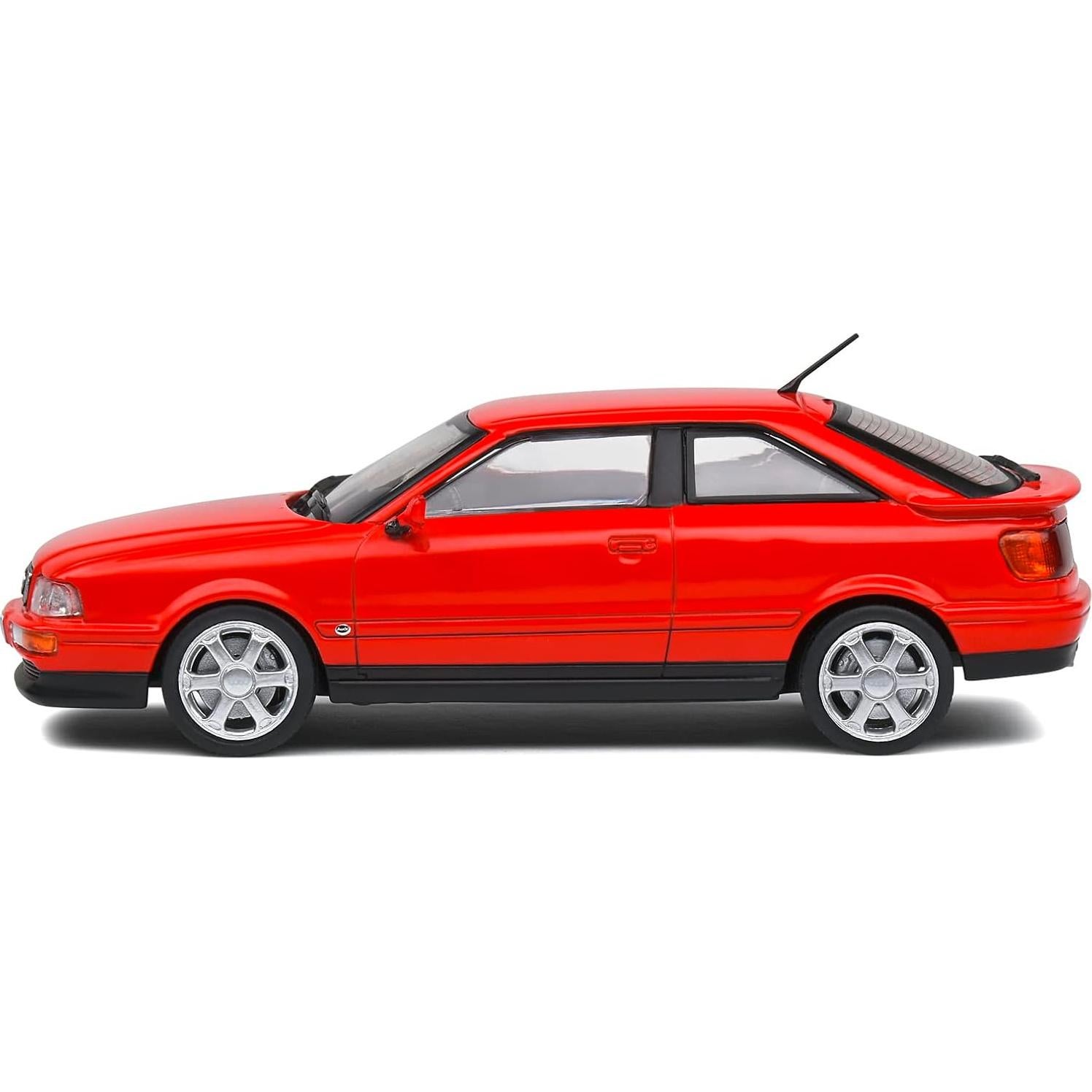 Modelo de Coche Sólido 1:43 Audi S2 Coupe Rojo 1993