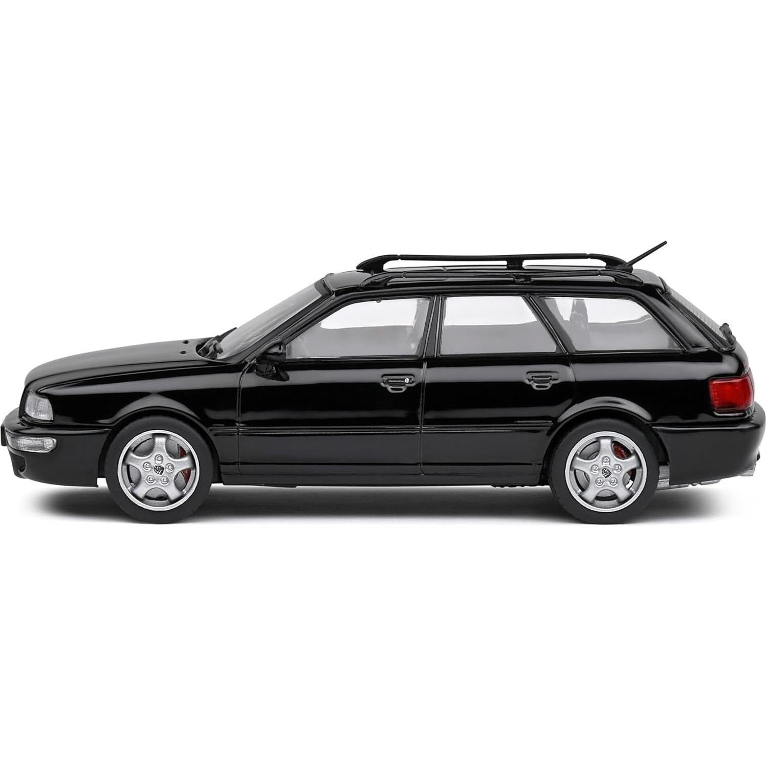 Modelo de Coche Diecast 1995 RS2 Negro Brillante Solido 1/43