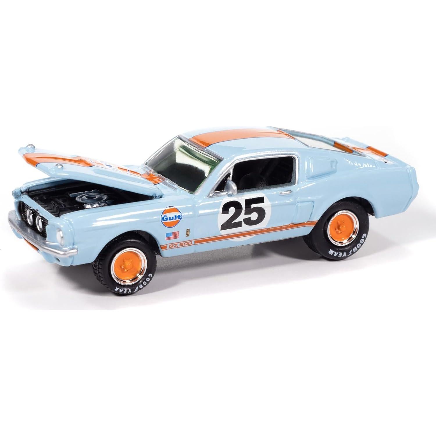 Conjunto de 6 Autos Diecast Muscle Cars USA 2025 Johnny Lightning