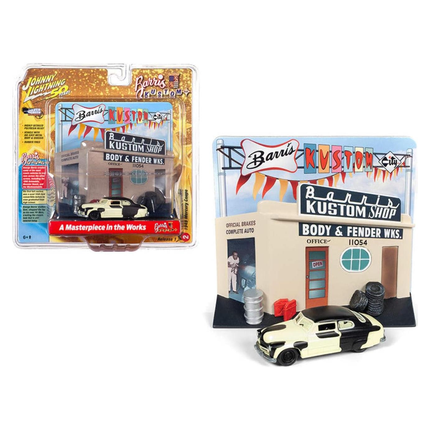 Auto de Proyecto Johnny Lightning 1949 Ford Mercury 1:64