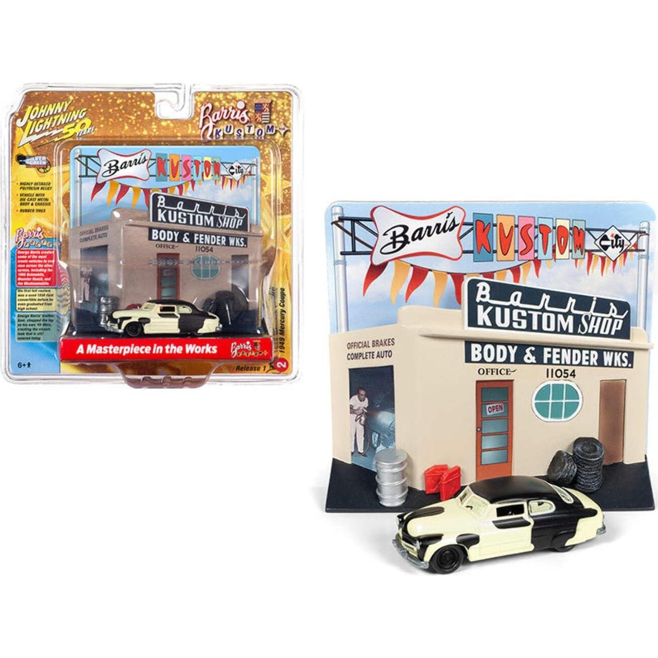 Auto de Proyecto Johnny Lightning 1949 Ford Mercury 1:64