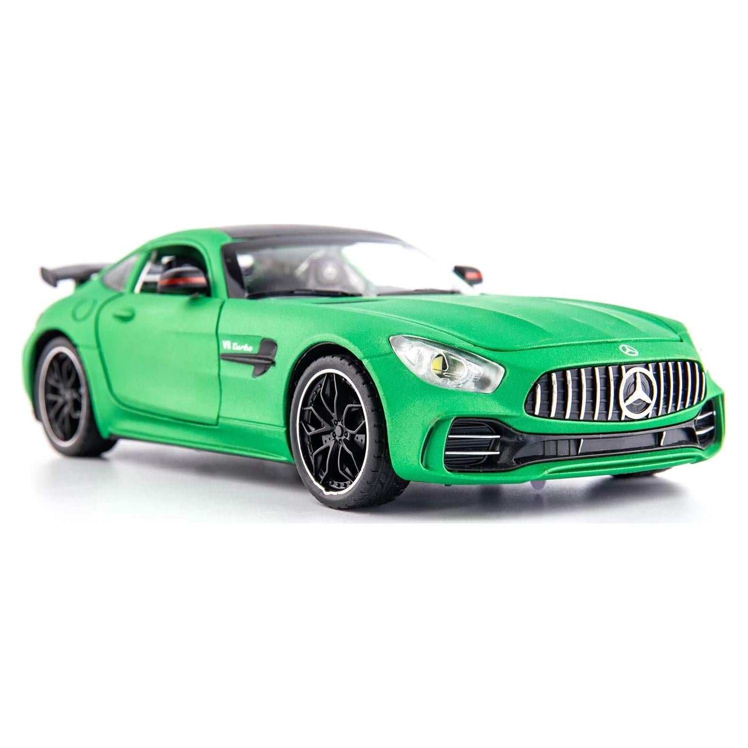 Coche Juguete a Escala 1/24 BDTCTK AMG GTR Verde con Sonido