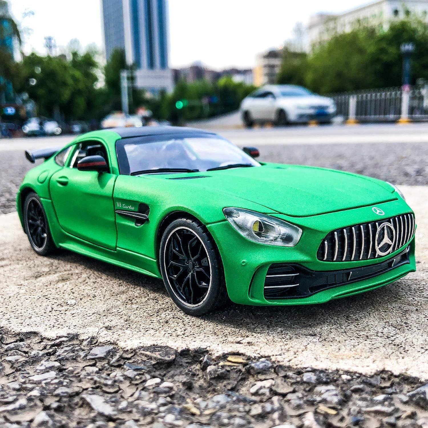 Coche Juguete a Escala 1/24 BDTCTK AMG GTR Verde con Sonido