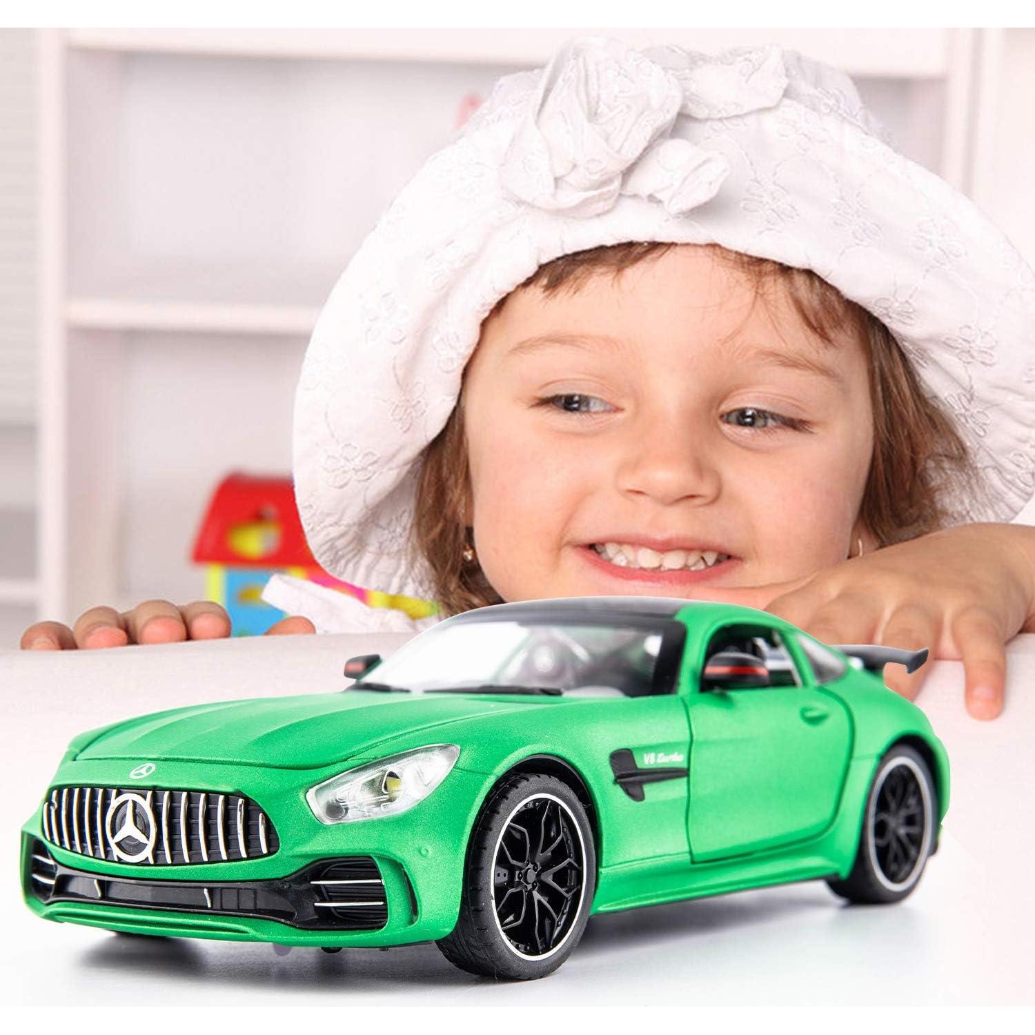 Coche Juguete a Escala 1/24 BDTCTK AMG GTR Verde con Sonido