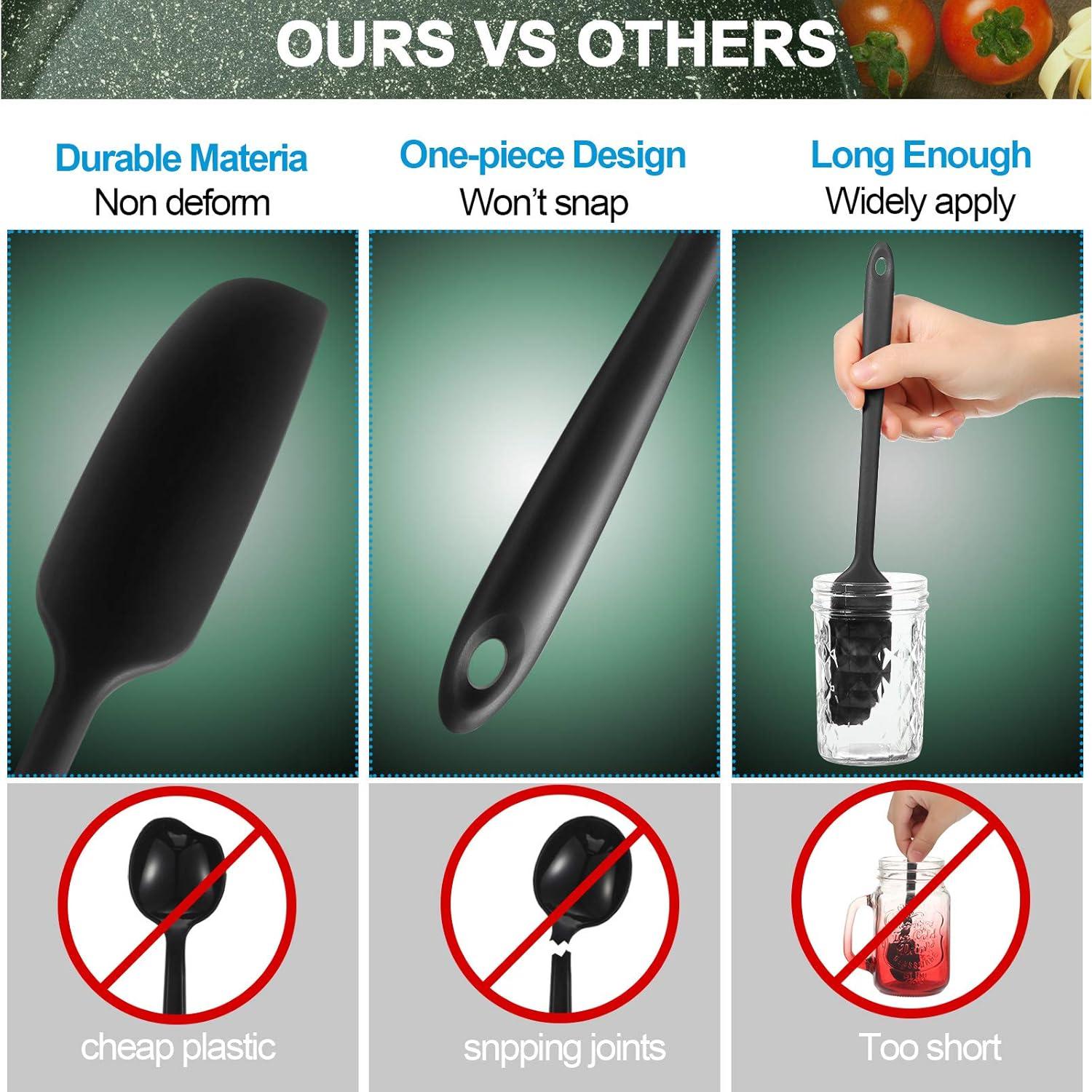 Espátula de Silicona Patelai 2 Piezas Mango Largo 28 cm