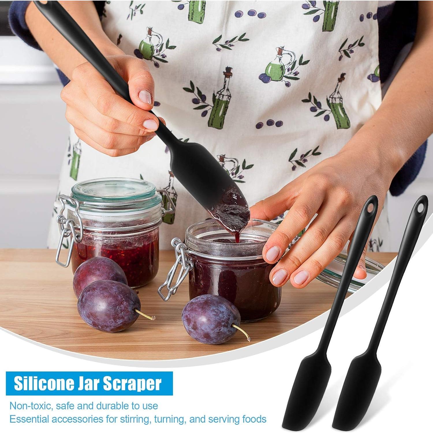 Espátula de Silicona Patelai 2 Piezas Mango Largo 28 cm