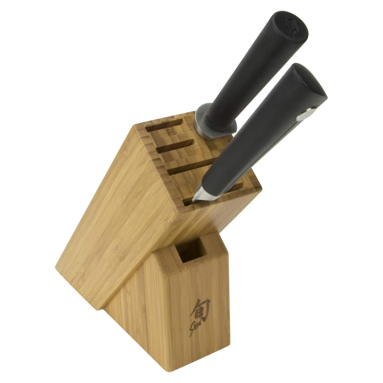 Conjunto de Cuchillos Shun Sora 3 Piezas con Bloque y Afilador