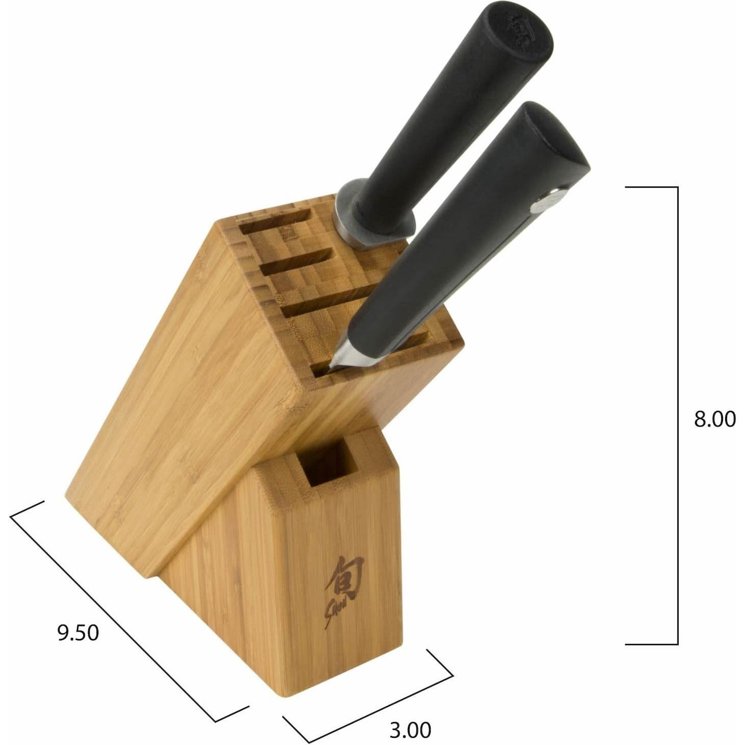 Conjunto de Cuchillos Shun Sora 3 Piezas con Bloque y Afilador