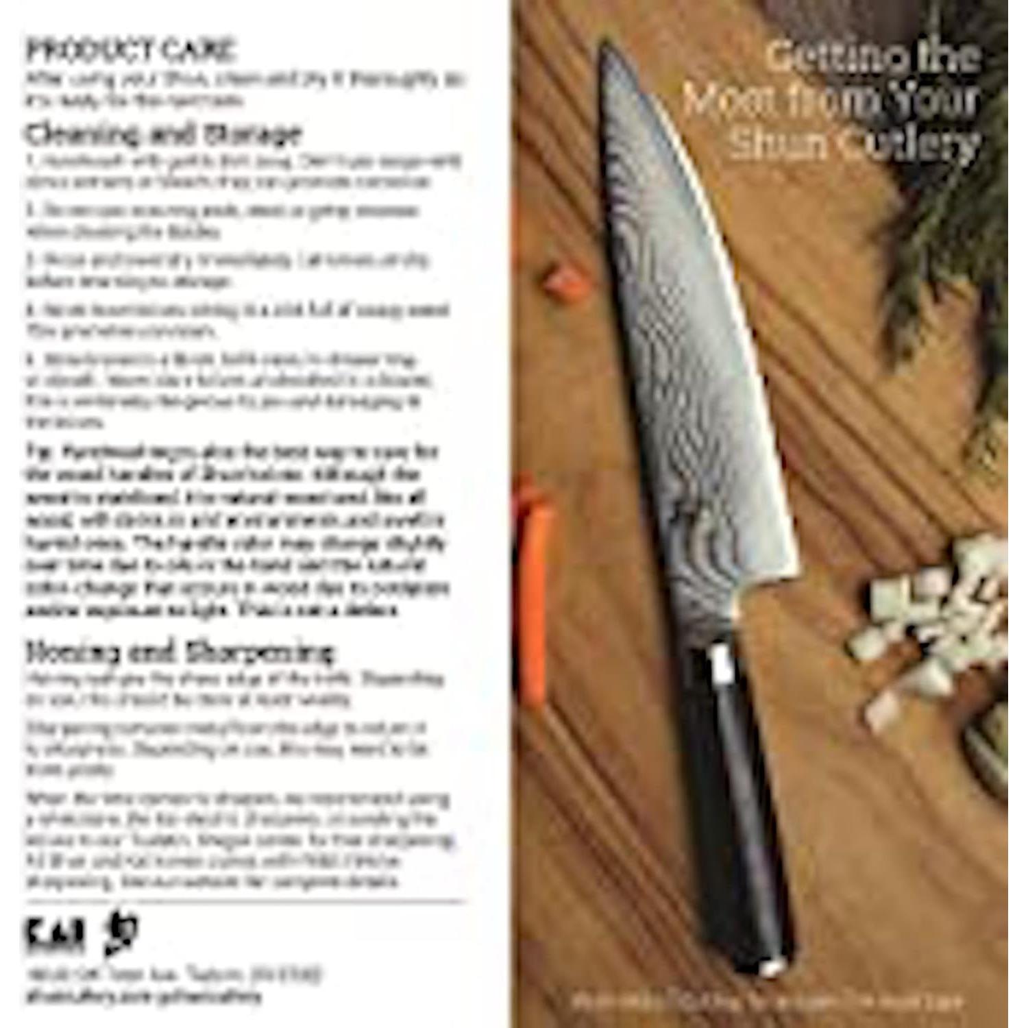 Conjunto de Cuchillos Shun Sora 3 Piezas con Bloque y Afilador