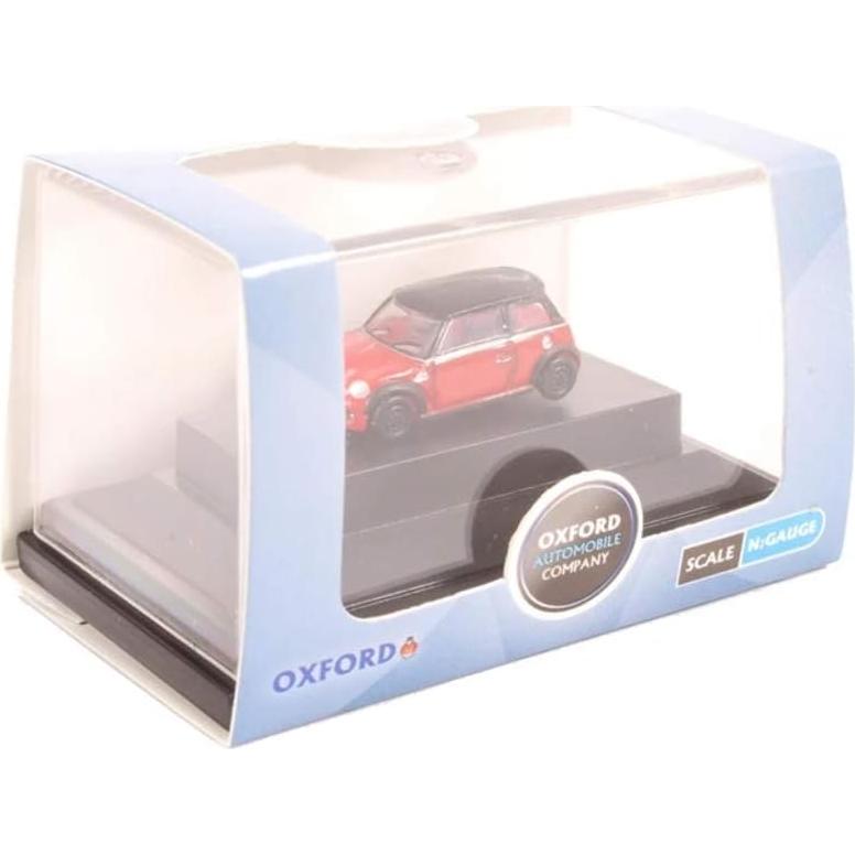 Miniatura Diecast Austin Mini Tartan Chili Red 1:148 Oxford