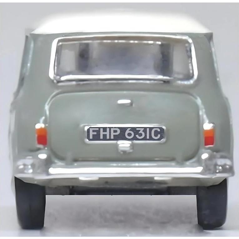 Mini Clásico Diecast Oxford NMN009 Tweed Gris Techo Crema
