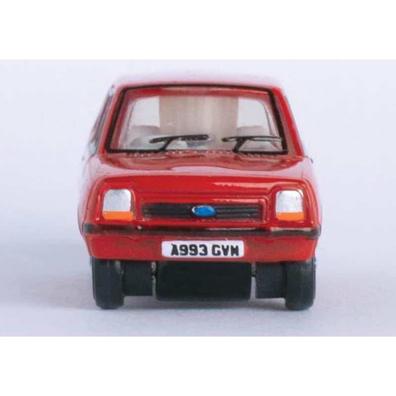 Modelo de Coche Fiesta Mk1 RHD Rojo Veneciano 1:148 Oxford