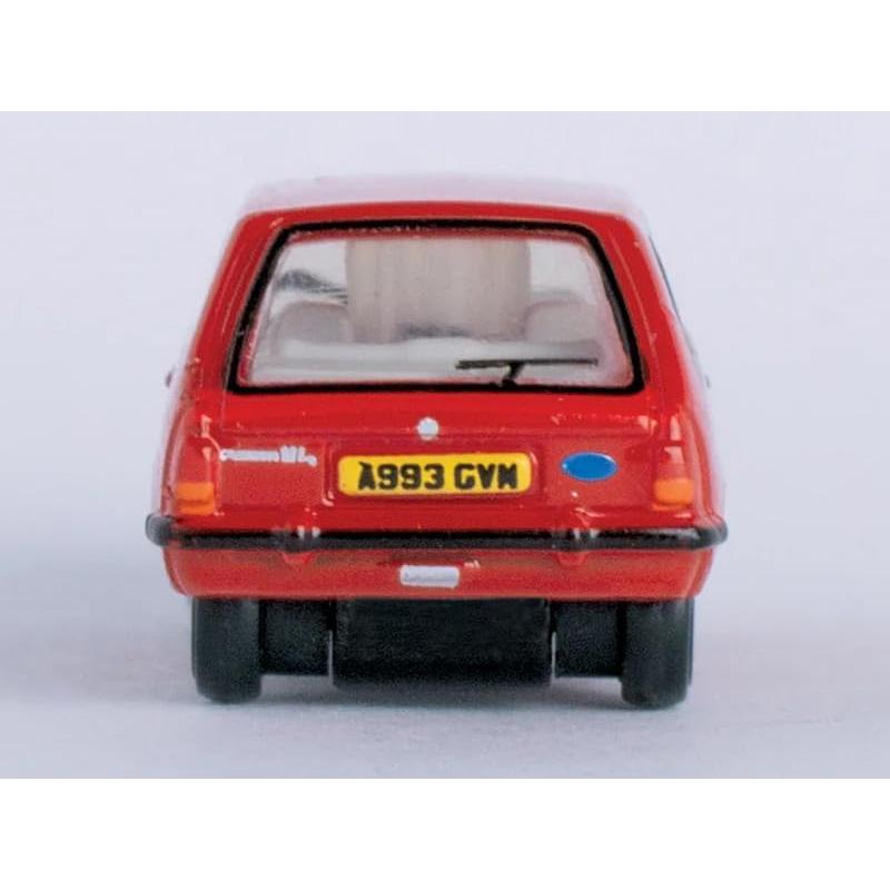 Modelo de Coche Fiesta Mk1 RHD Rojo Veneciano 1:148 Oxford