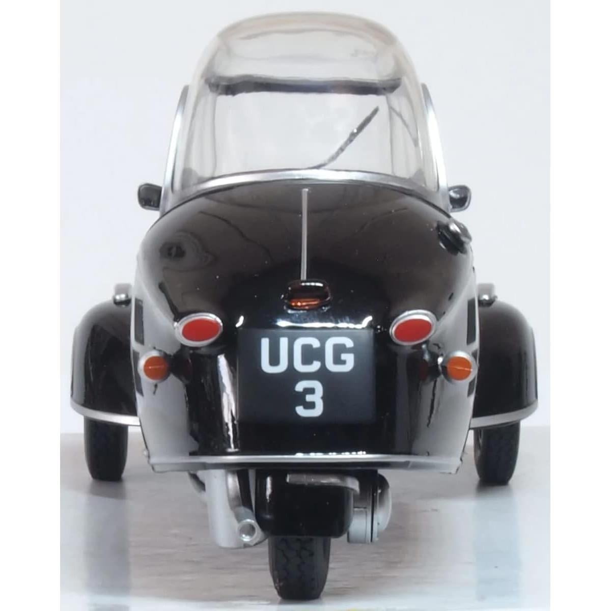 Modelo Diecast Messerschmitt KR200 Burbuja Negra 1:18 Oxford