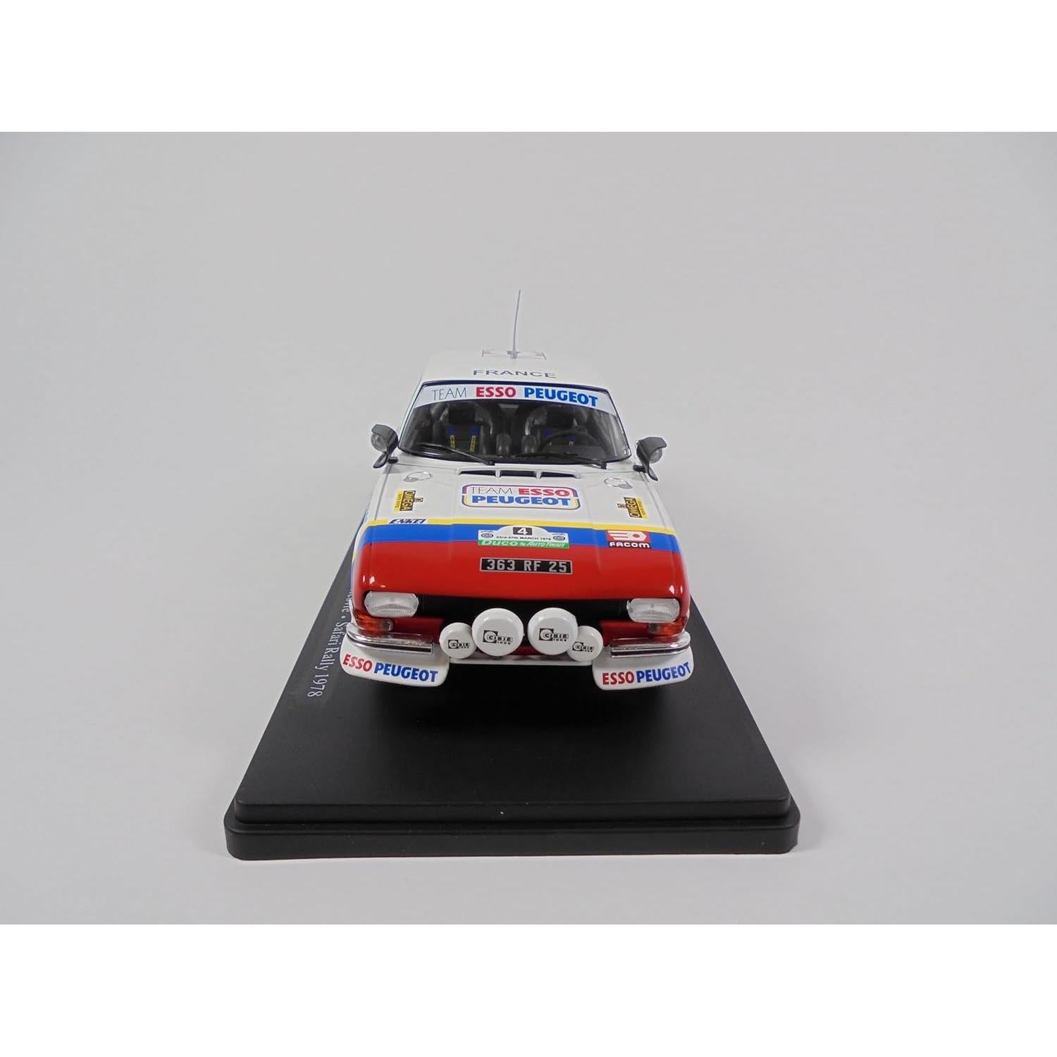 Coche a Escala 1:24 OPO 10 Peugeot 504 V6 Safari Rally 1978