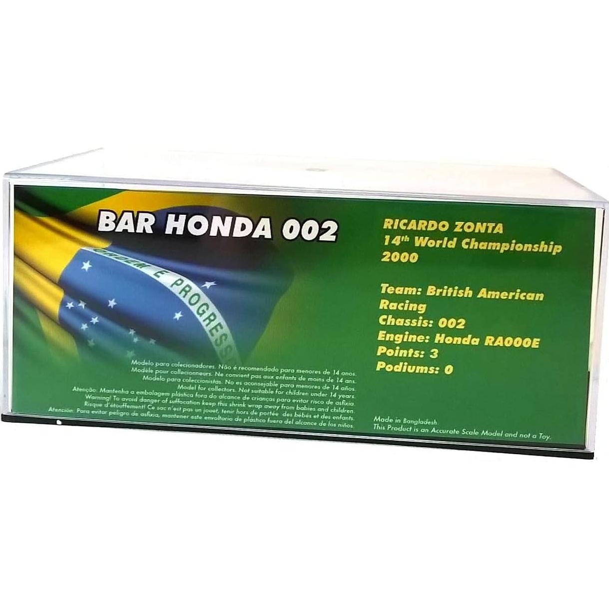 Coche de Colección OPO 10 Fórmula 1 Honda 2000 1/43