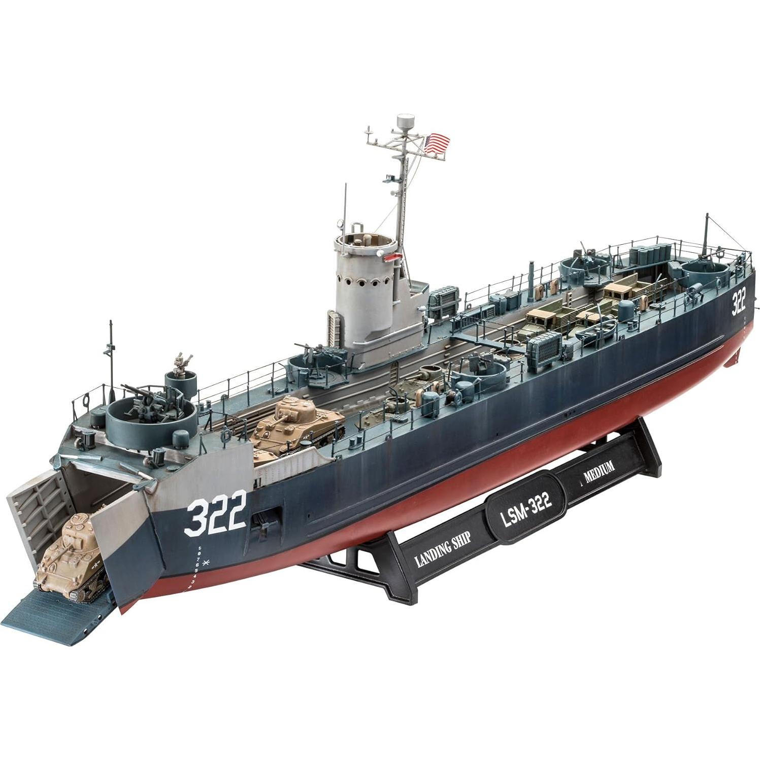 Revell Barco de Desembarco Mediano EE. UU. 1:144 414 Piezas