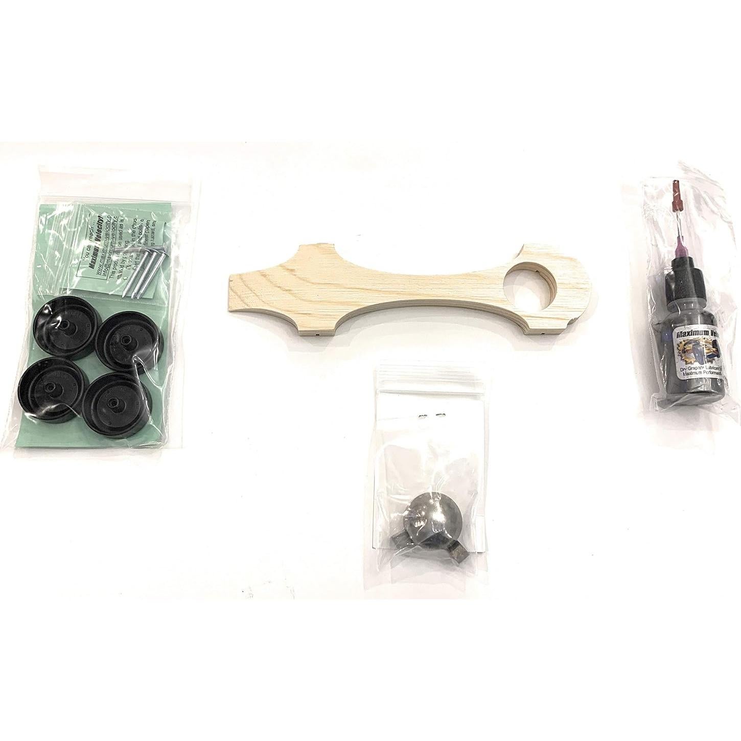 Kit de Coche Derby Madera Maxinator con Ruedas Scout y Tungsteno
