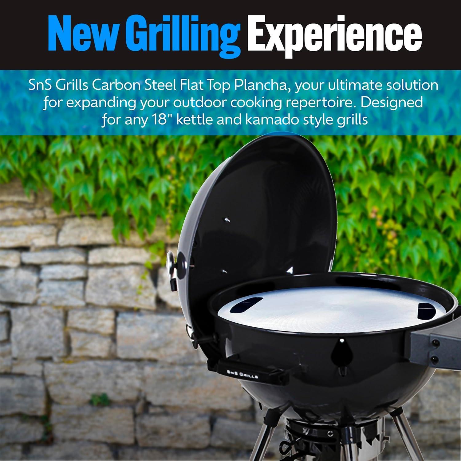 Plancha de Acero Carbono SnS Grills 45.72 cm para Asar