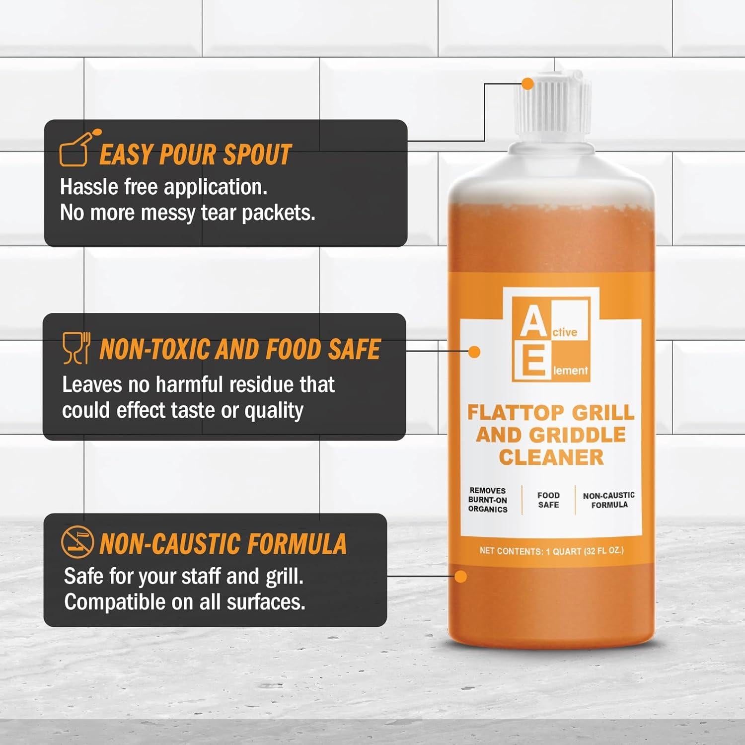 Limpiador de Parrilla de Superficie Plana Active Element 946 ml