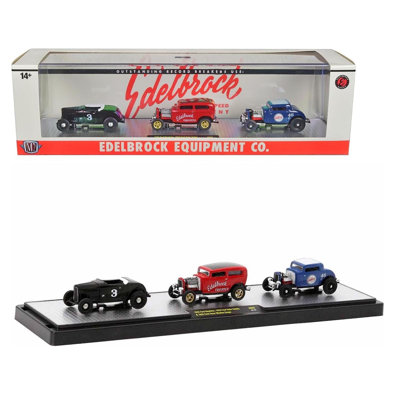 Conjunto de 3 Piezas Diecast M2 Edelbrock Edición Limitada
