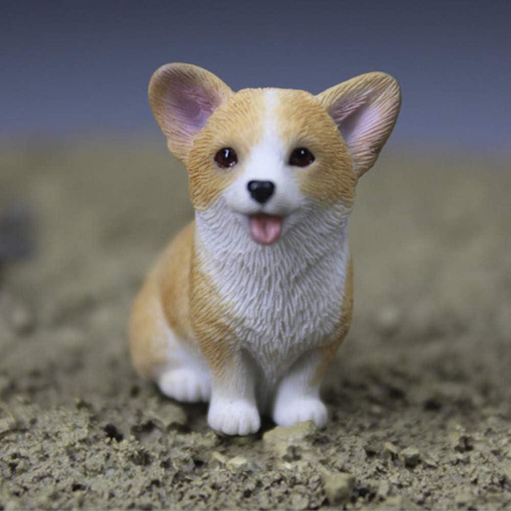 Figuras de Corgi Pintadas a Mano XinTX - 5 Piezas Adorno
