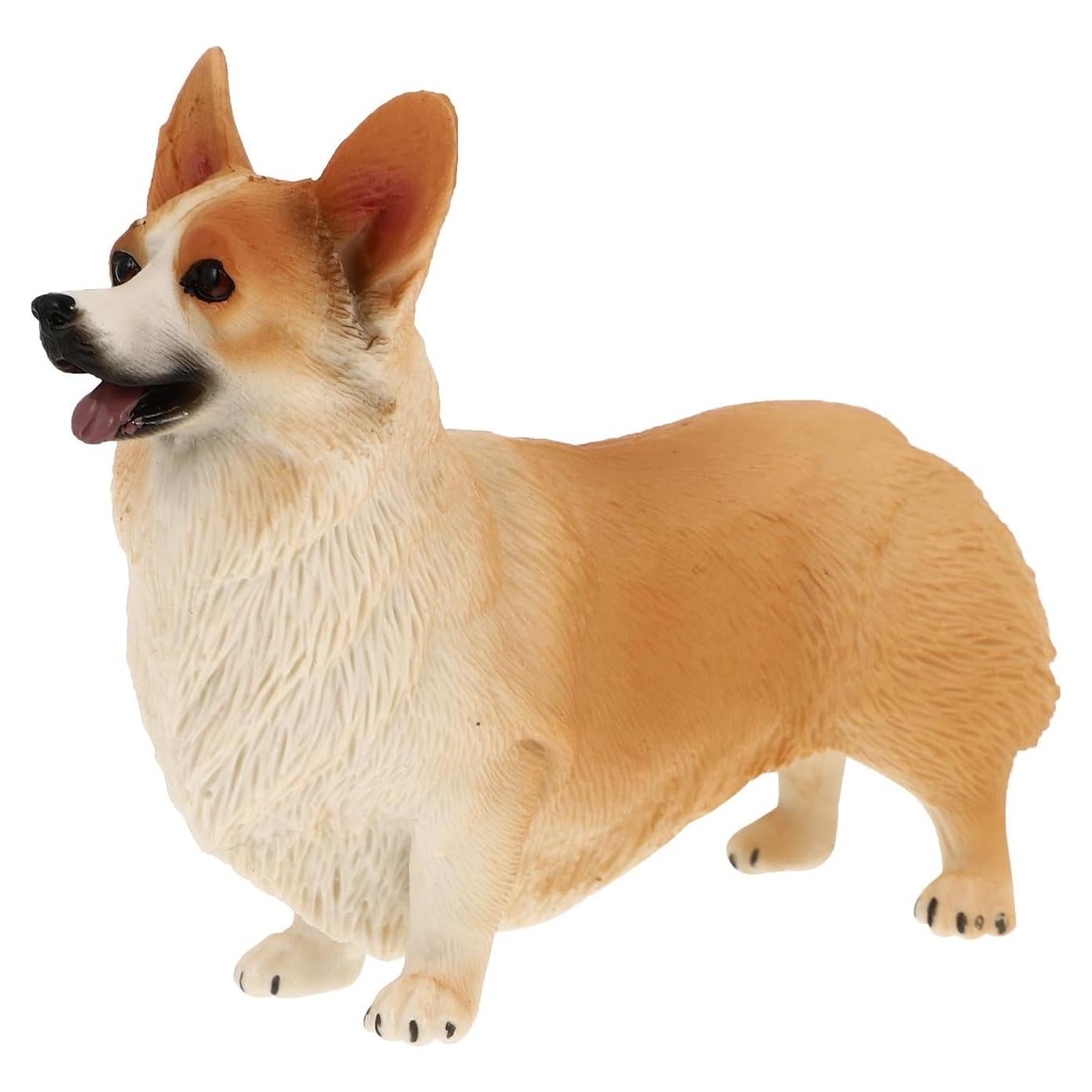 Figura de Corgi Miniatura IMIKEYA 10.5x8.5 cm Resina Decorativa