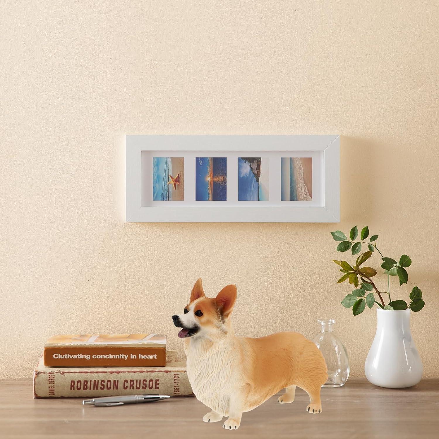 Figura de Corgi Miniatura IMIKEYA 10.5x8.5 cm Resina Decorativa