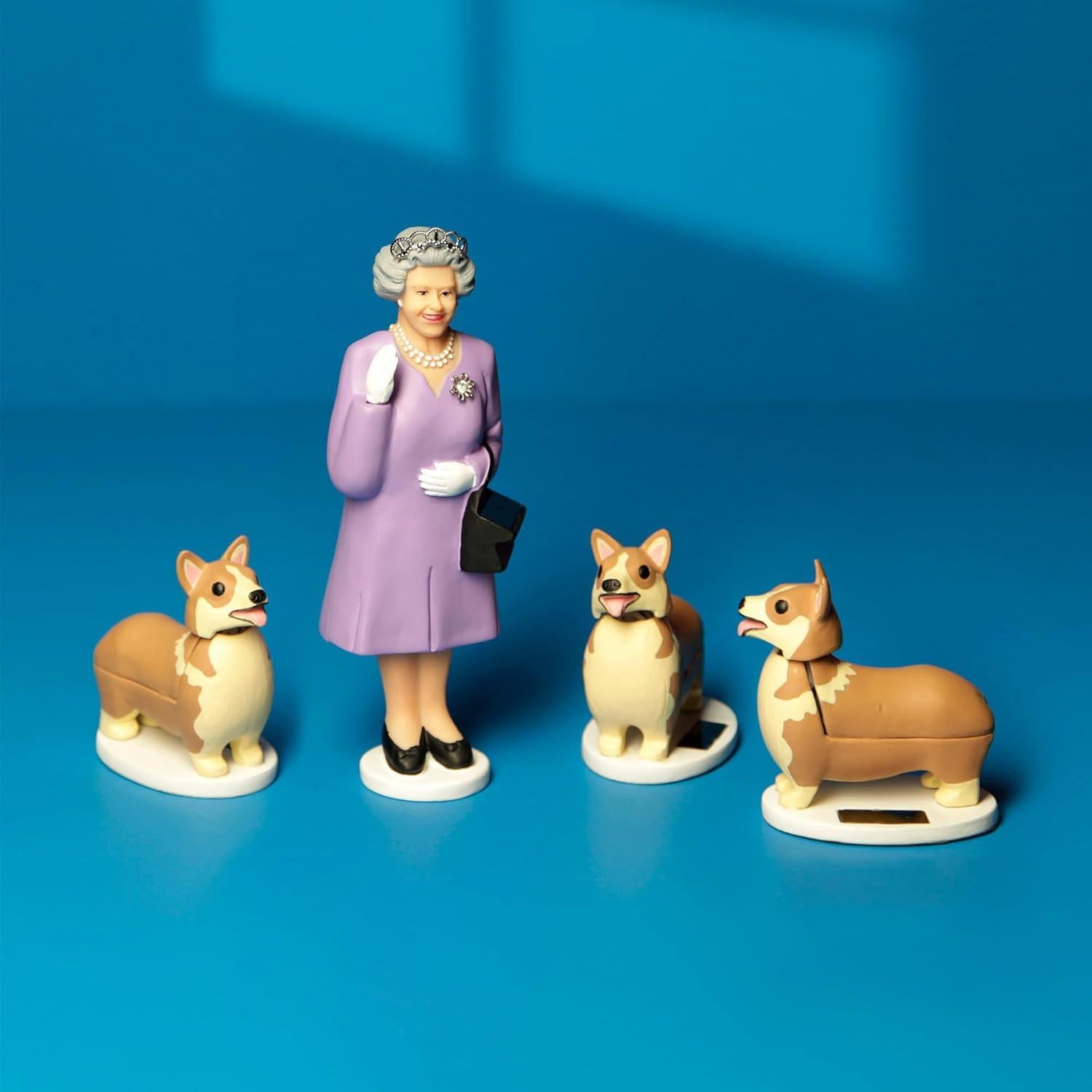 Figurita Corgi Solar Kikkerland 7.6x4.4x7 cm Decorativa
