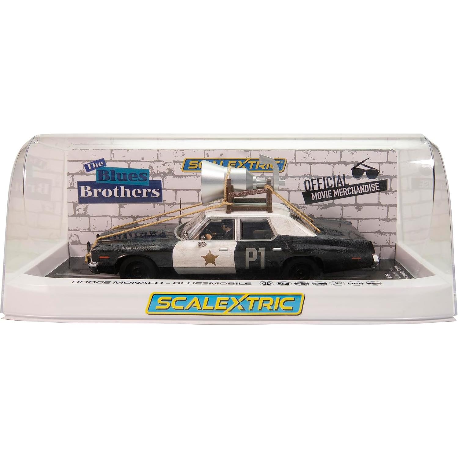 Coche de Carreras Scalextric Bluesmobile Dodge Monaco 1:32