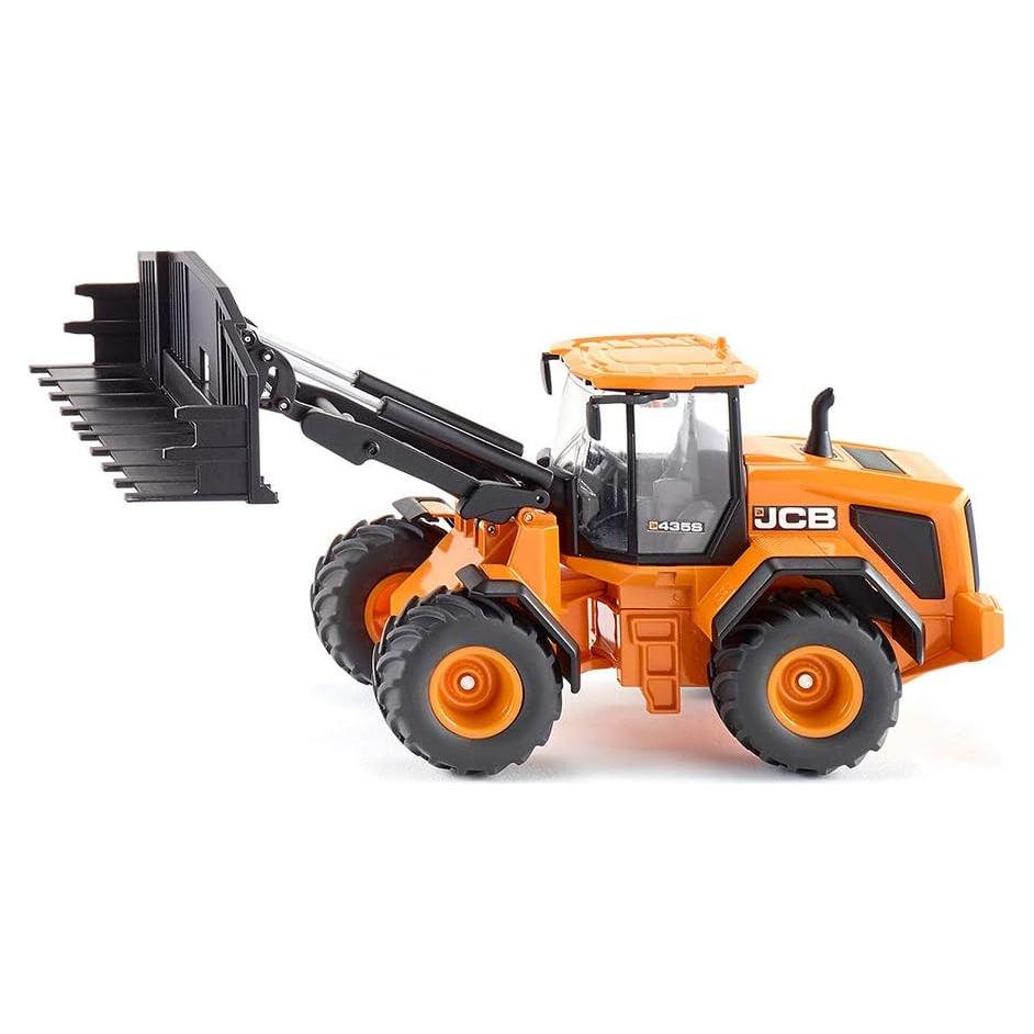 Cargadora de Ruedas JCB 435S Agri SIKU 1:32 Metal Naranja