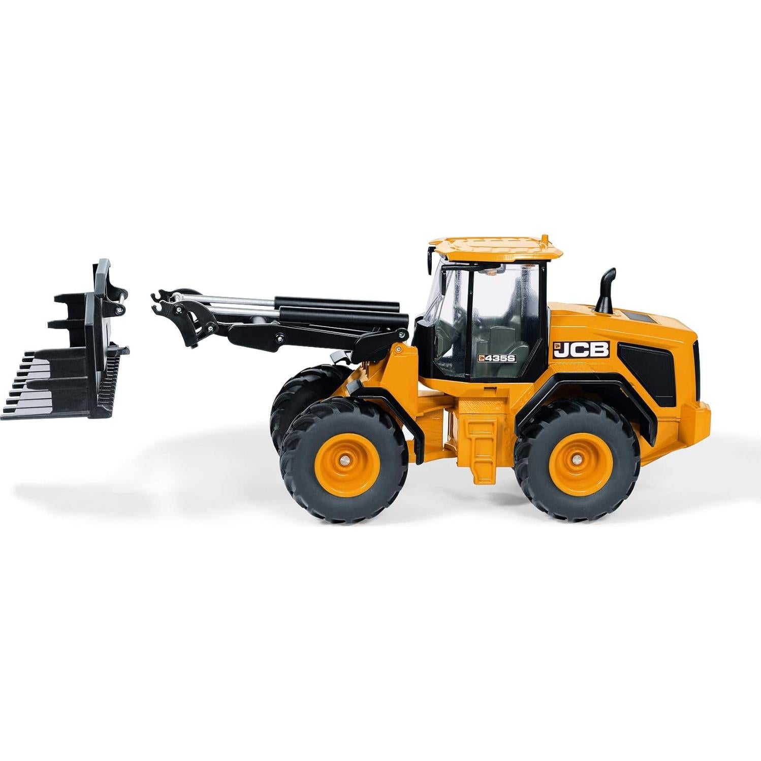 Cargadora de Ruedas JCB 435S Agri SIKU 1:32 Metal Naranja