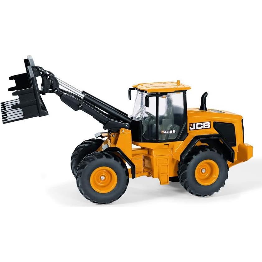 Cargadora de Ruedas JCB 435S Agri SIKU 1:32 Metal Naranja