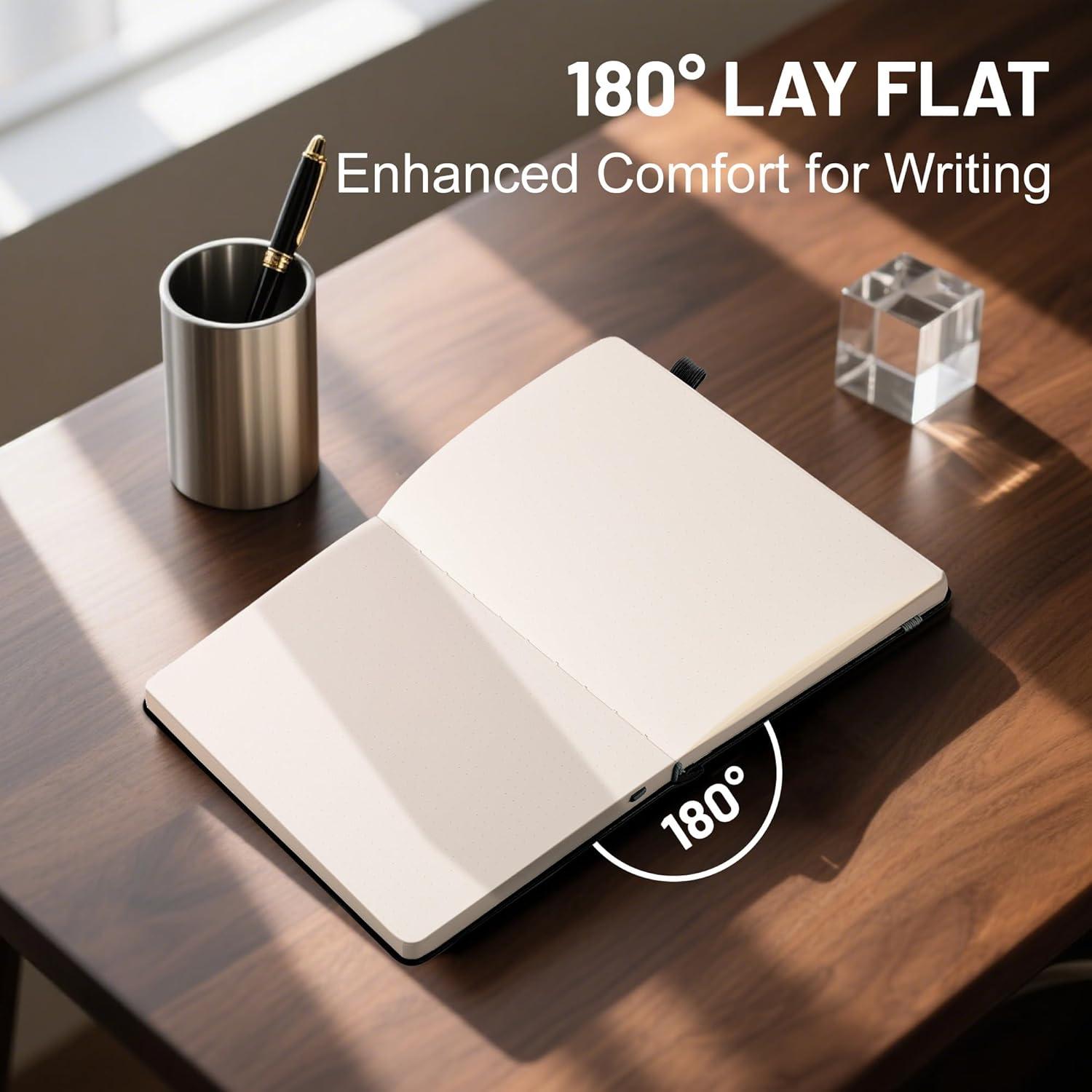 Cuaderno de Puntos A5 CAGIE 320 Páginas 100 GSM Tapa Dura Negro