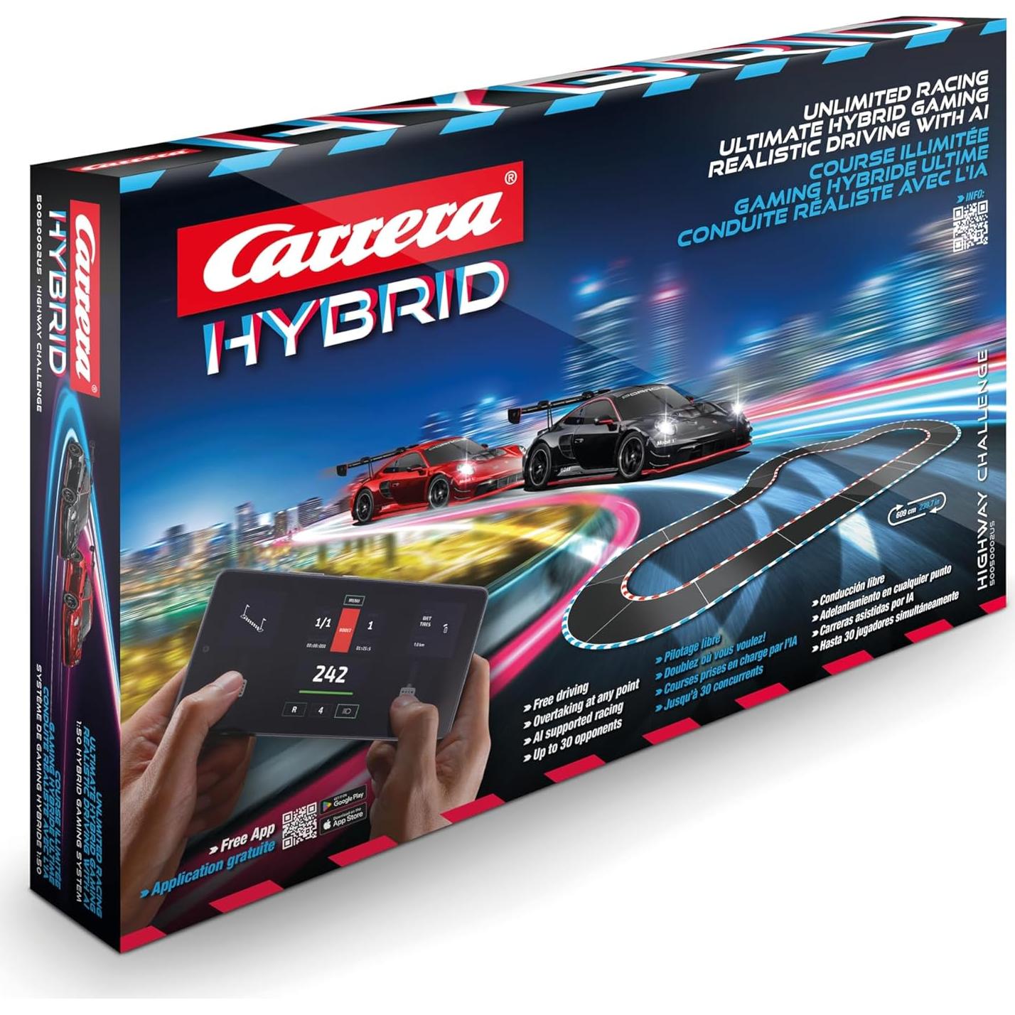 Set de Carreras Carrera Hybrid Highway Challenge - 2 Coches Porsche 911 GT3 R