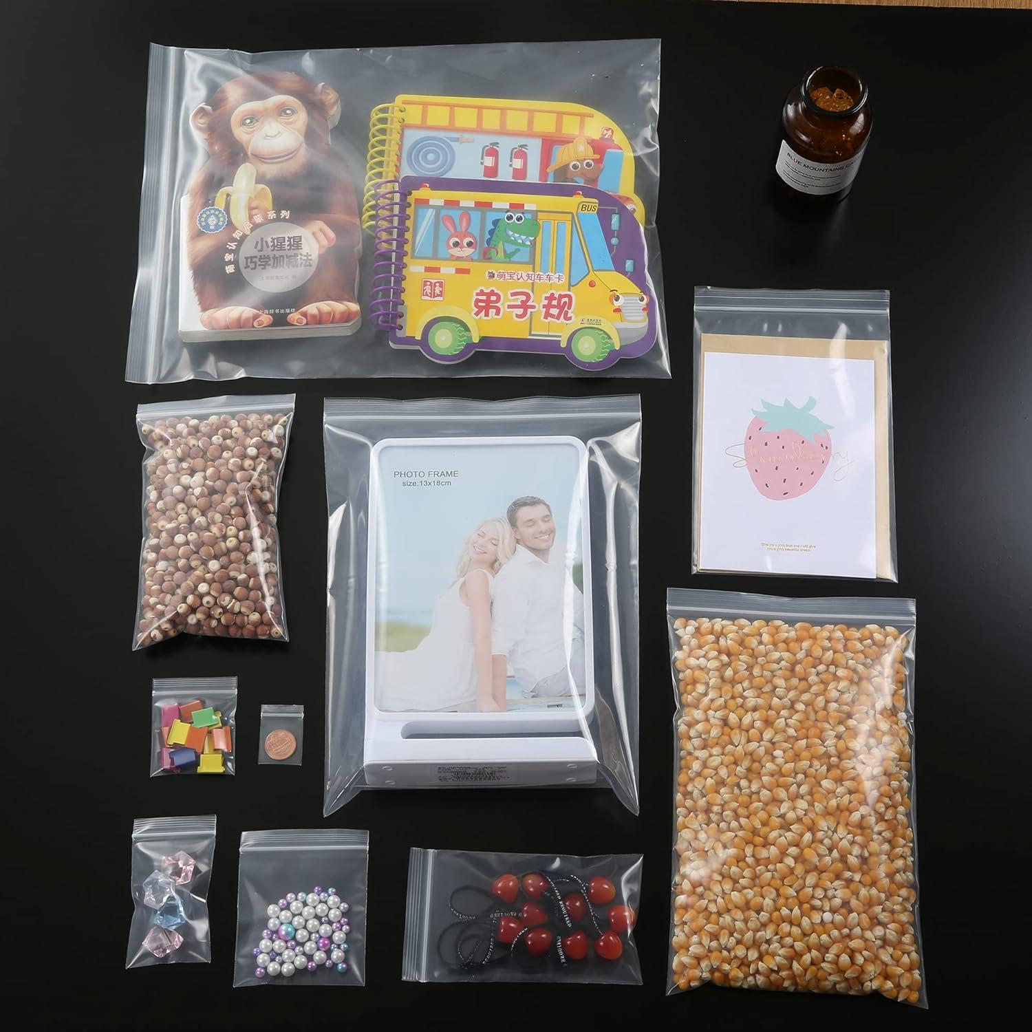 Bolsas de Plástico Reutilizables Macoota 1x1" 100 PCS Gruesas