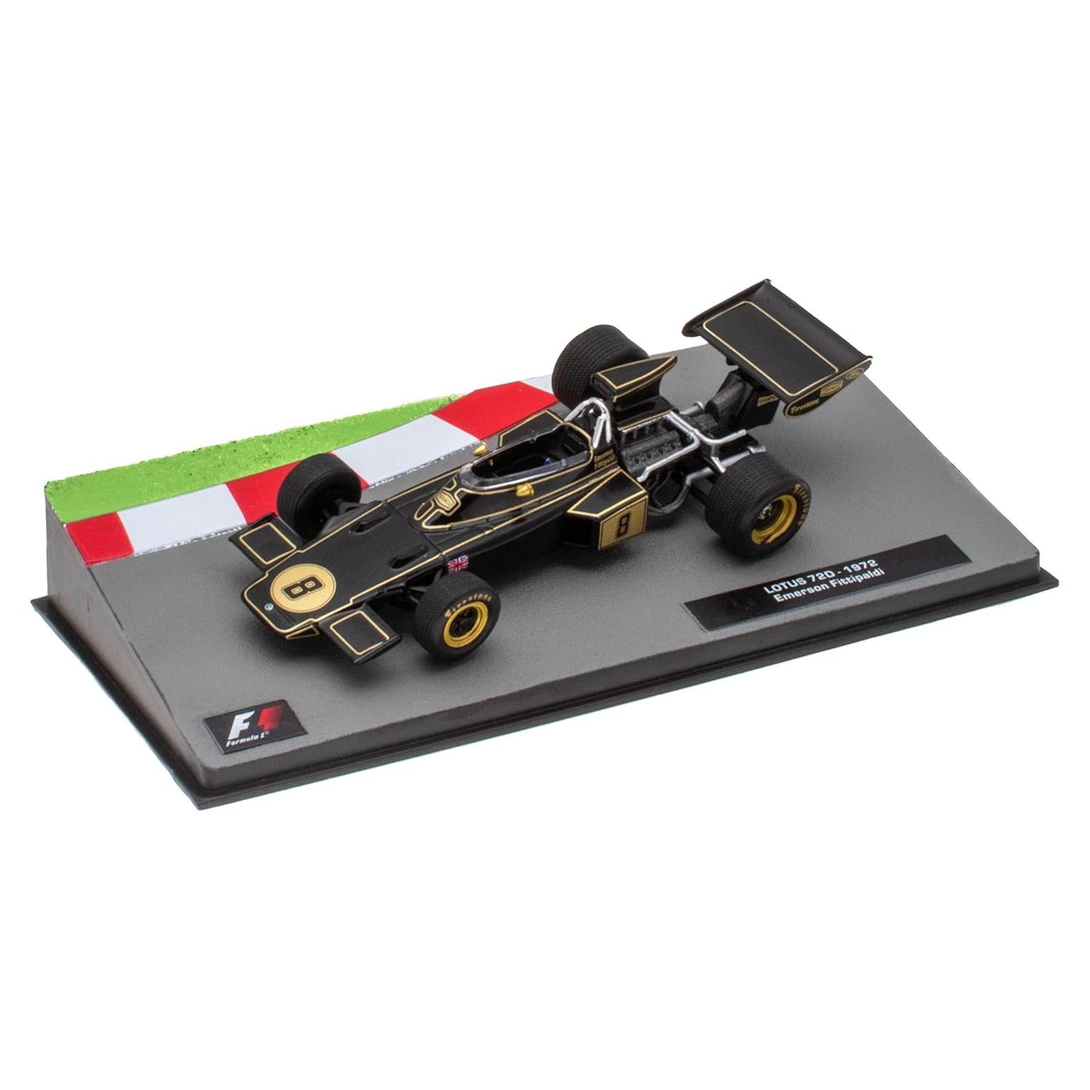 Coche en miniatura Fórmula 1 OPO 10 Lotus 72D 1/43