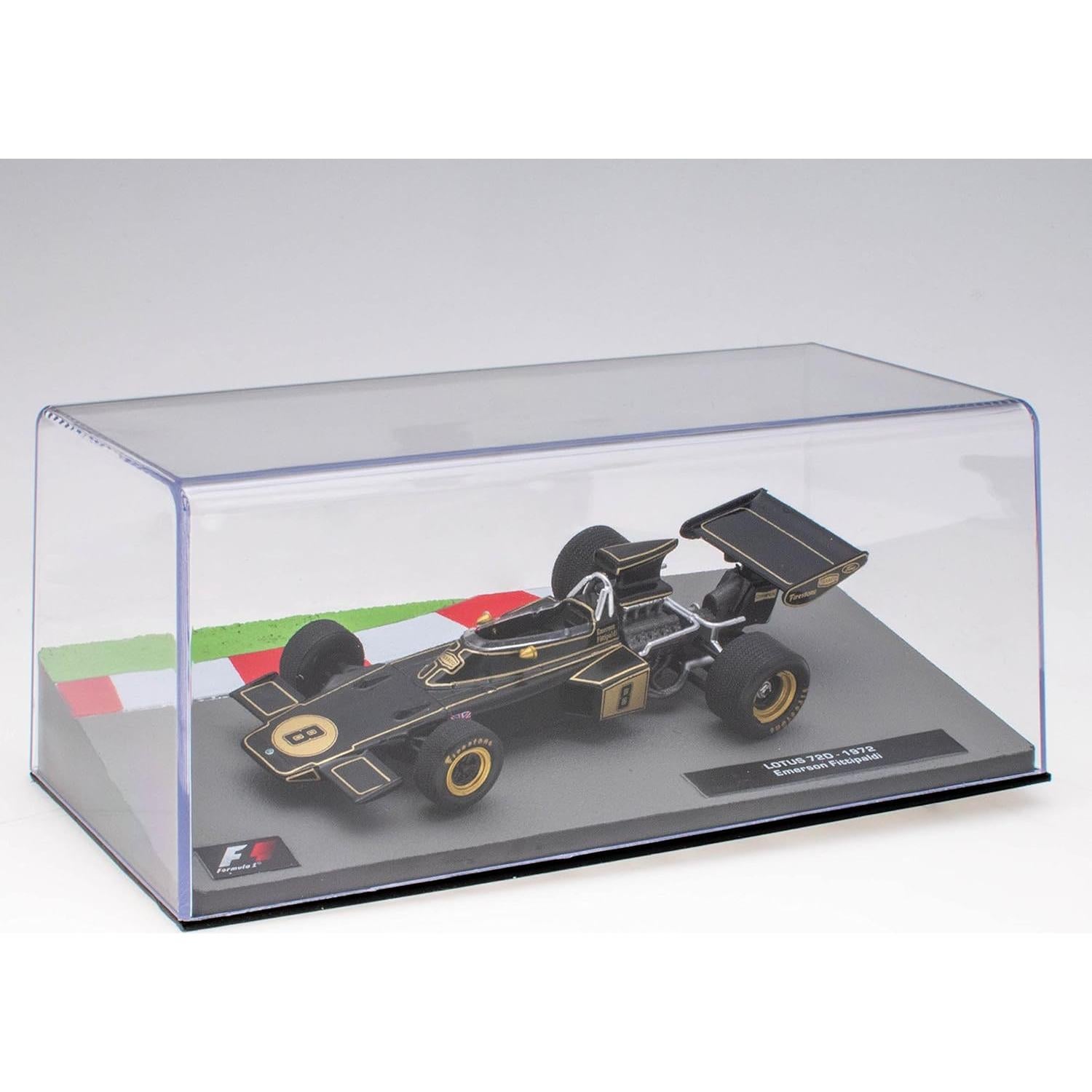 Coche en miniatura Fórmula 1 OPO 10 Lotus 72D 1/43