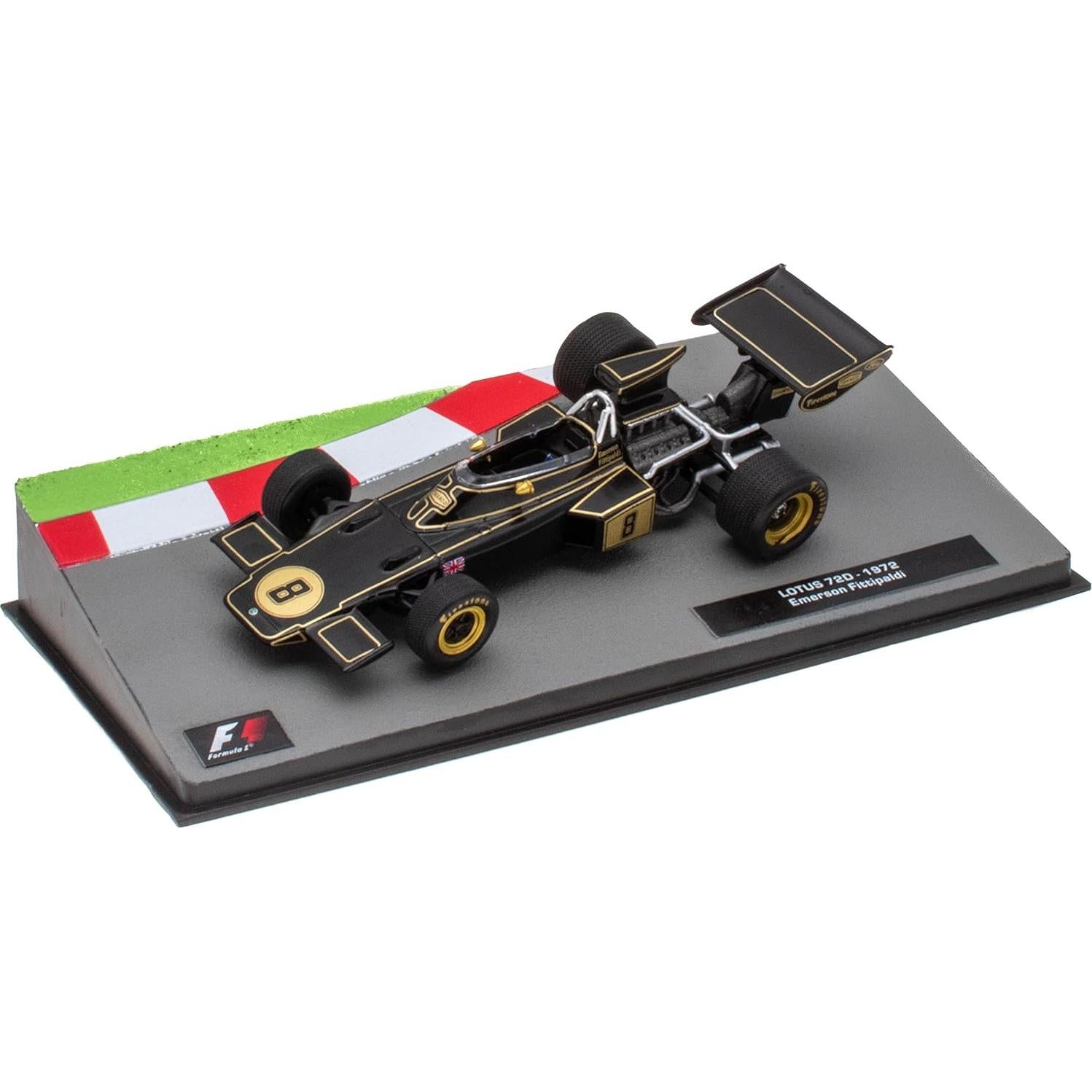 Coche en miniatura Fórmula 1 OPO 10 Lotus 72D 1/43