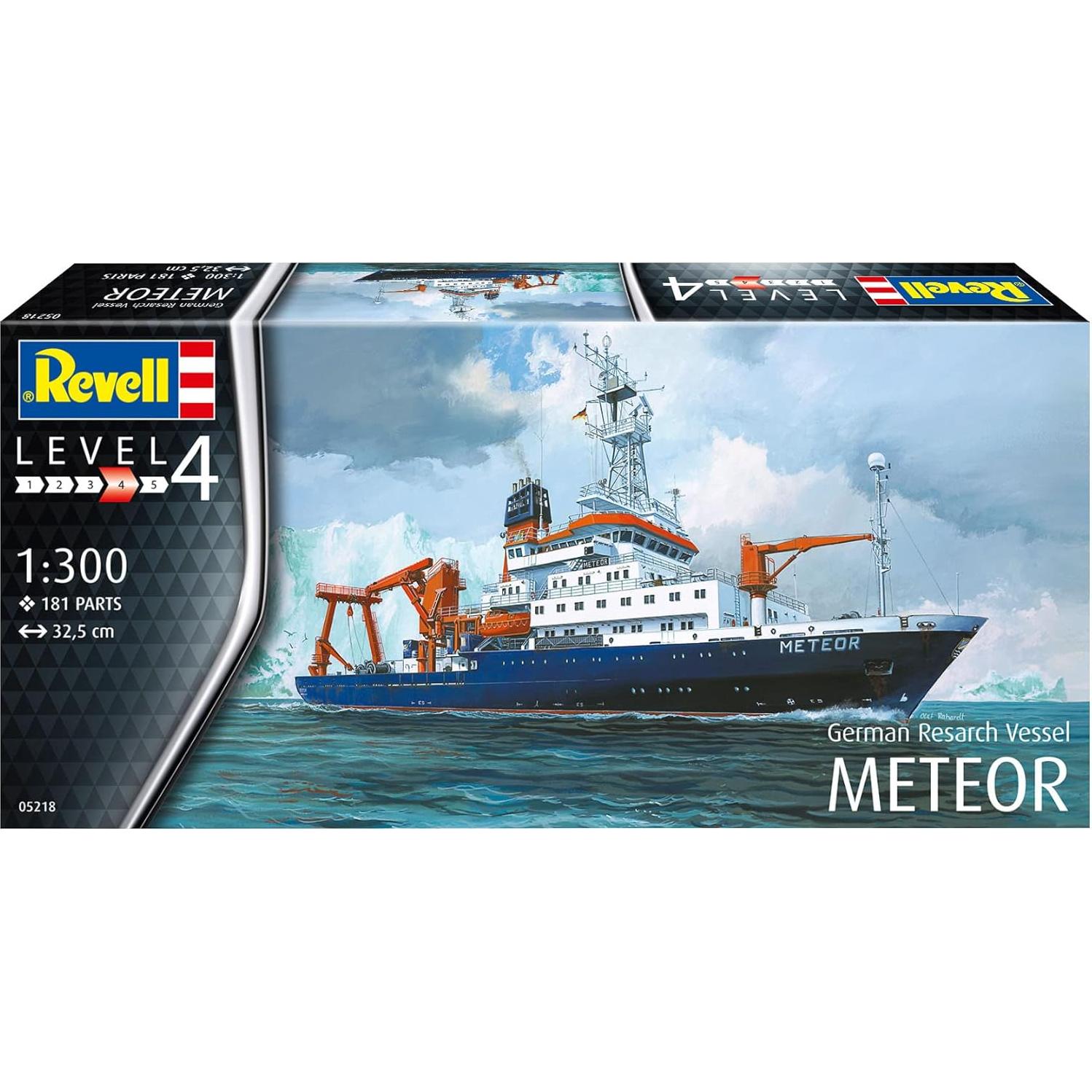 Revell Buque de Investigación Alemán Meteor 1:300 Sin Pintar