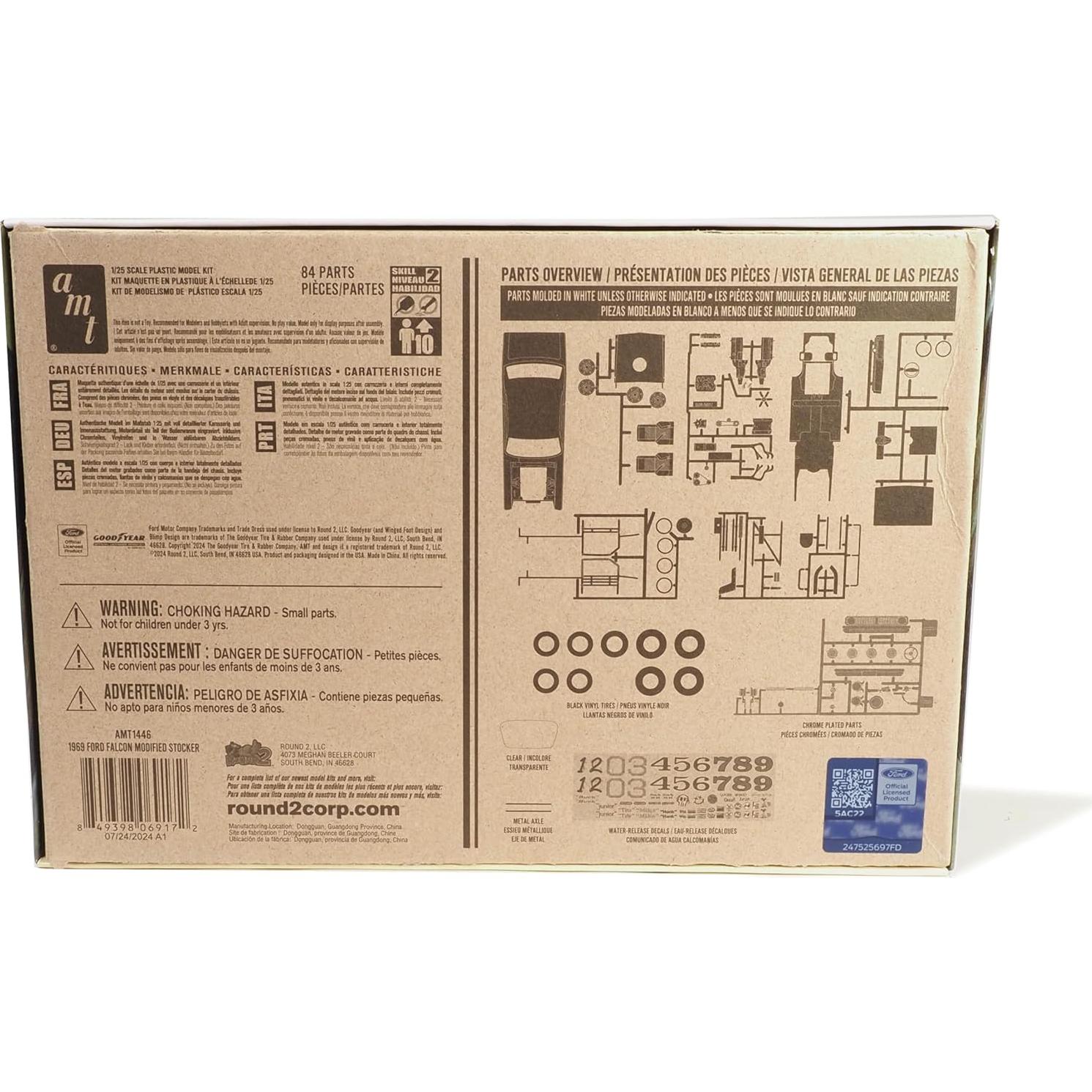 Kit de Modelo a Escala 1:25 Ford Falcon 1969 AMT Modificado