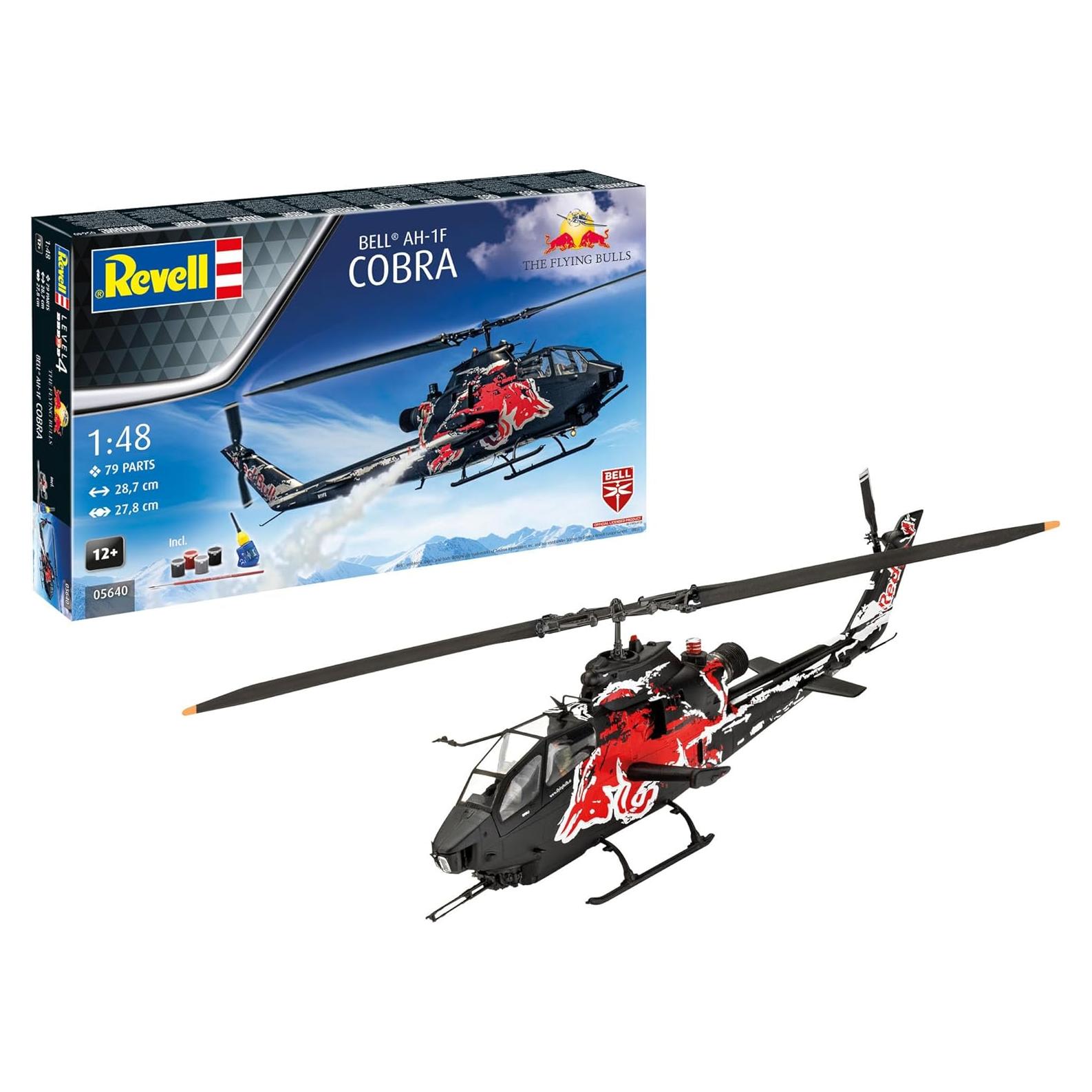 Kit de Modelo Revell AH-1F Cobra 1:48 Red Bull Sin Pintar
