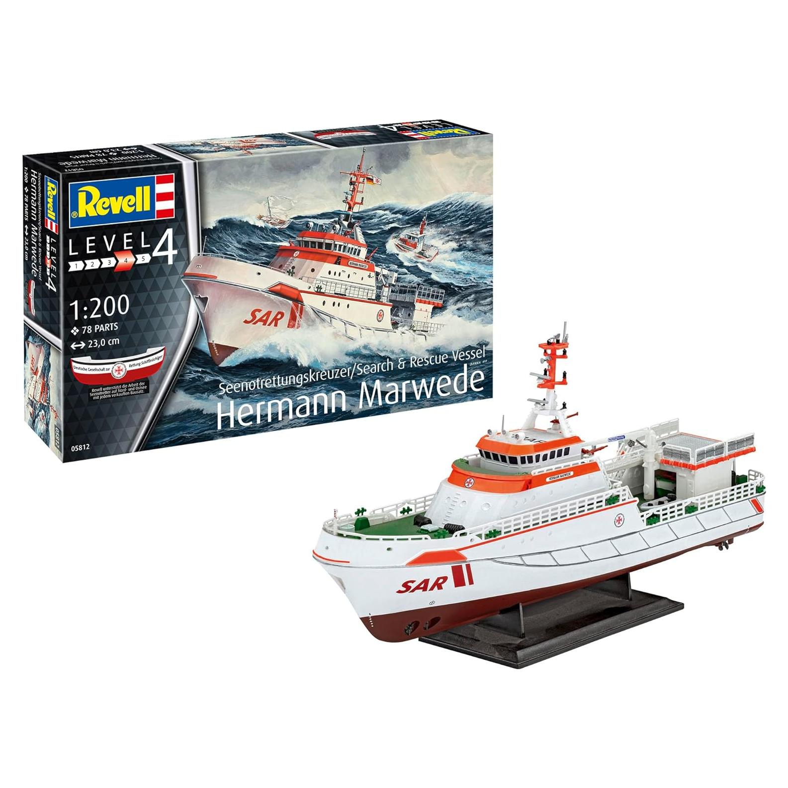 Kit de Modelo Barco de Búsqueda Revell Hermann Marwede 1:200