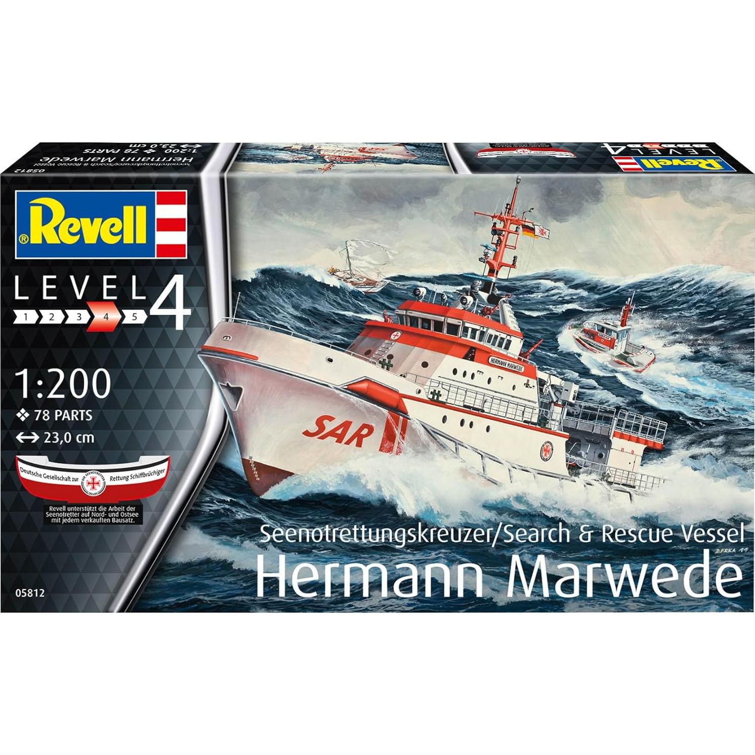 Kit de Modelo Barco de Búsqueda Revell Hermann Marwede 1:200