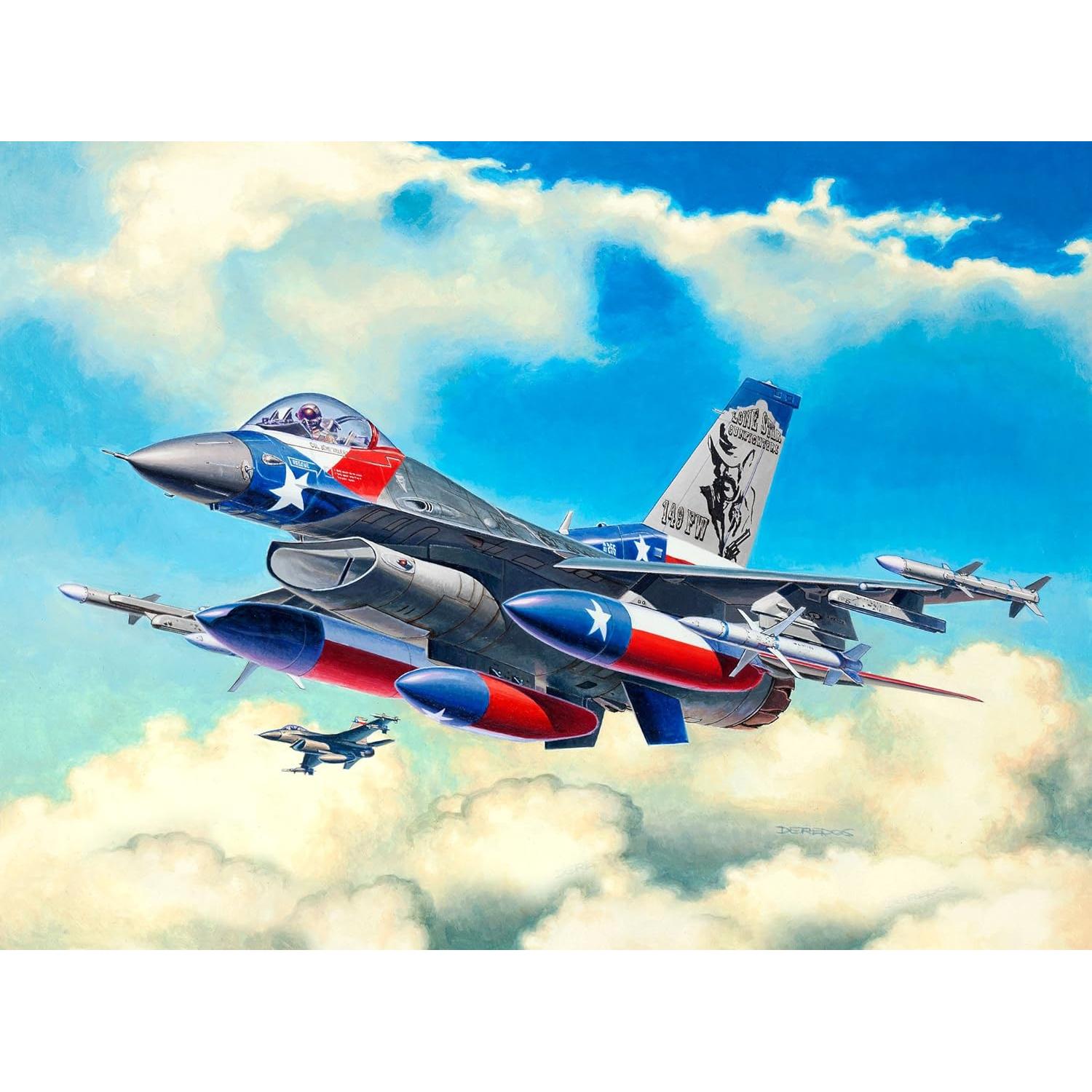 Kit de Modelo F-16C Halcón de Combate Revell 1/144