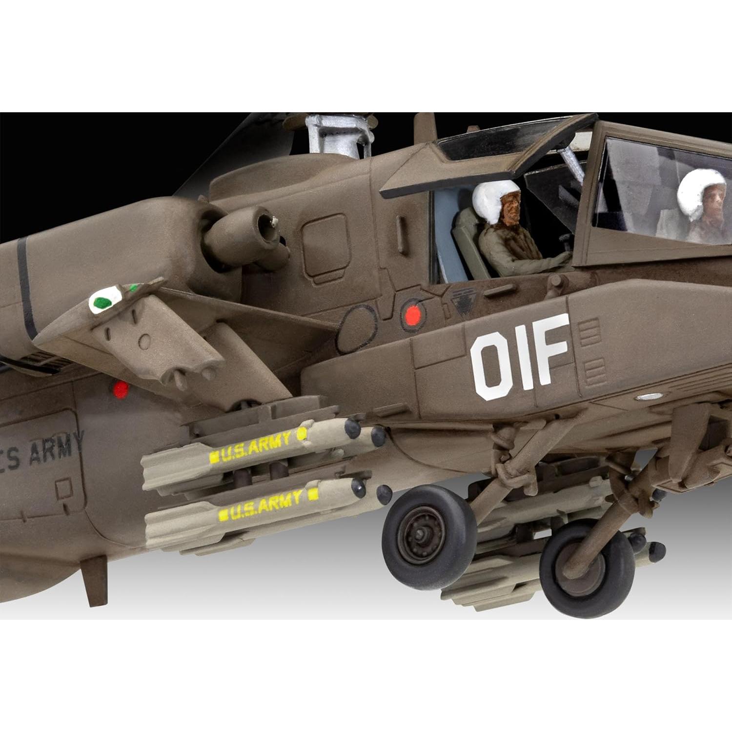 Revell Kit de Modelo AH-64A Apache 1:72 Plástico Sin Pintar