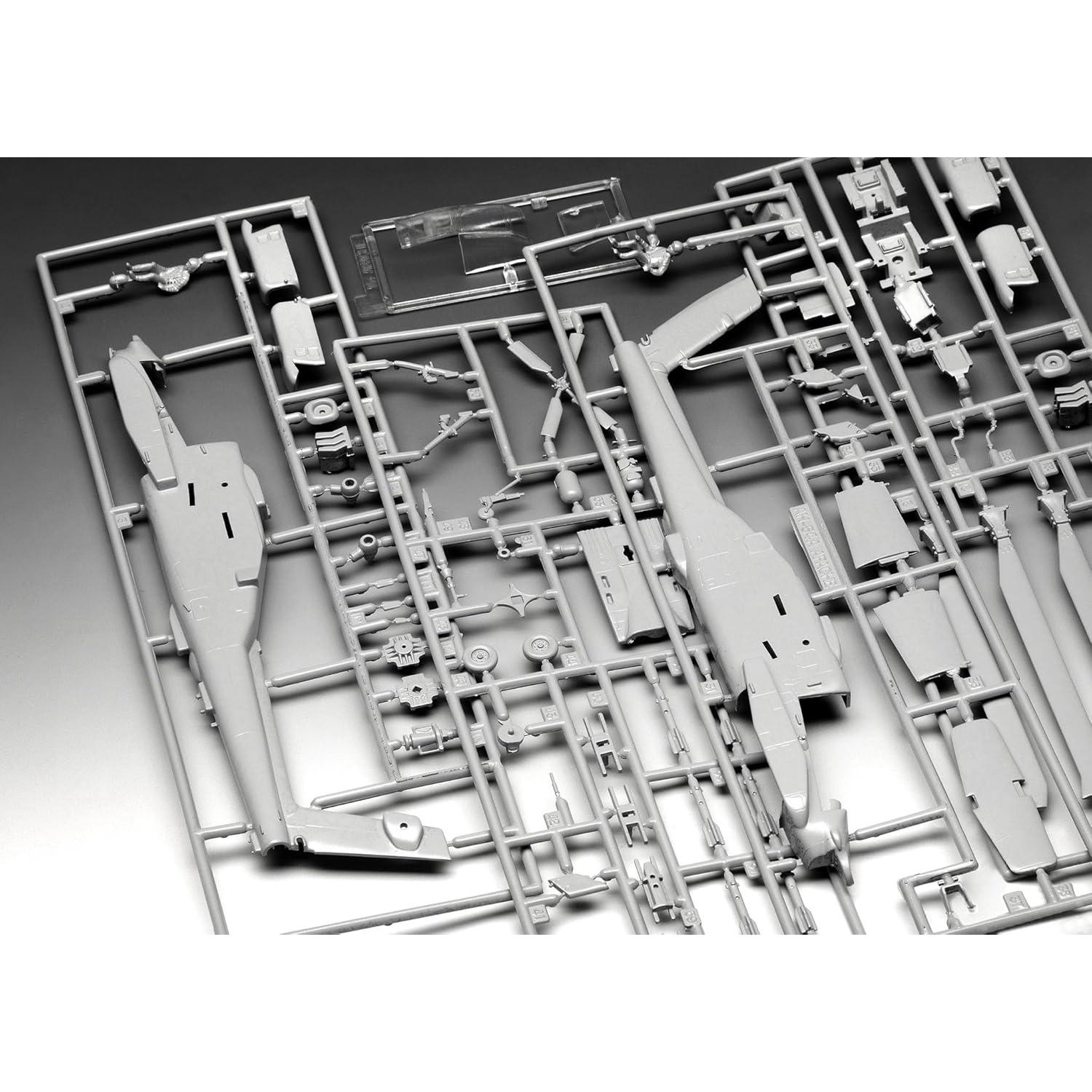 Revell Kit de Modelo AH-64A Apache 1:72 Plástico Sin Pintar