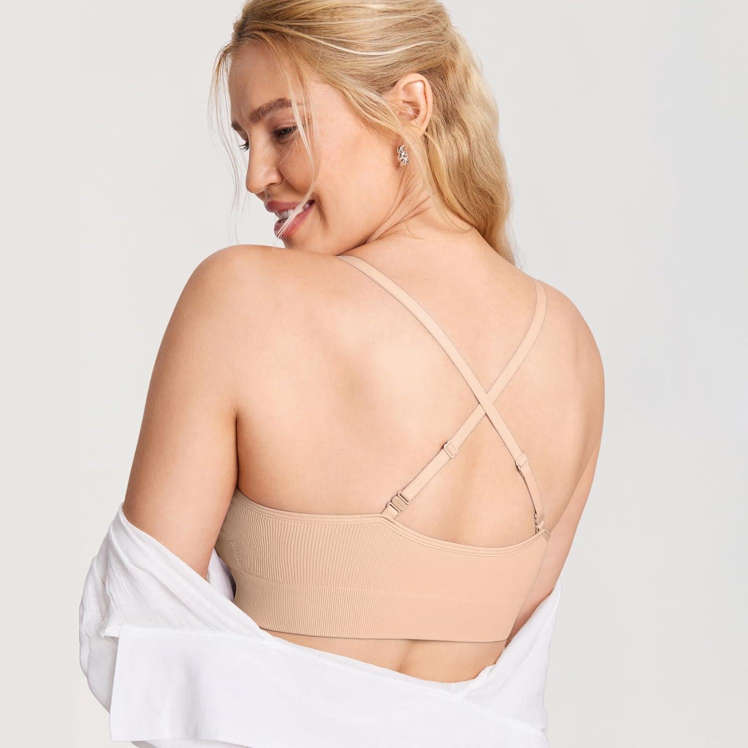 Sujetador de Lactancia CALVENA Sin Aros Beige 2 Pequeño