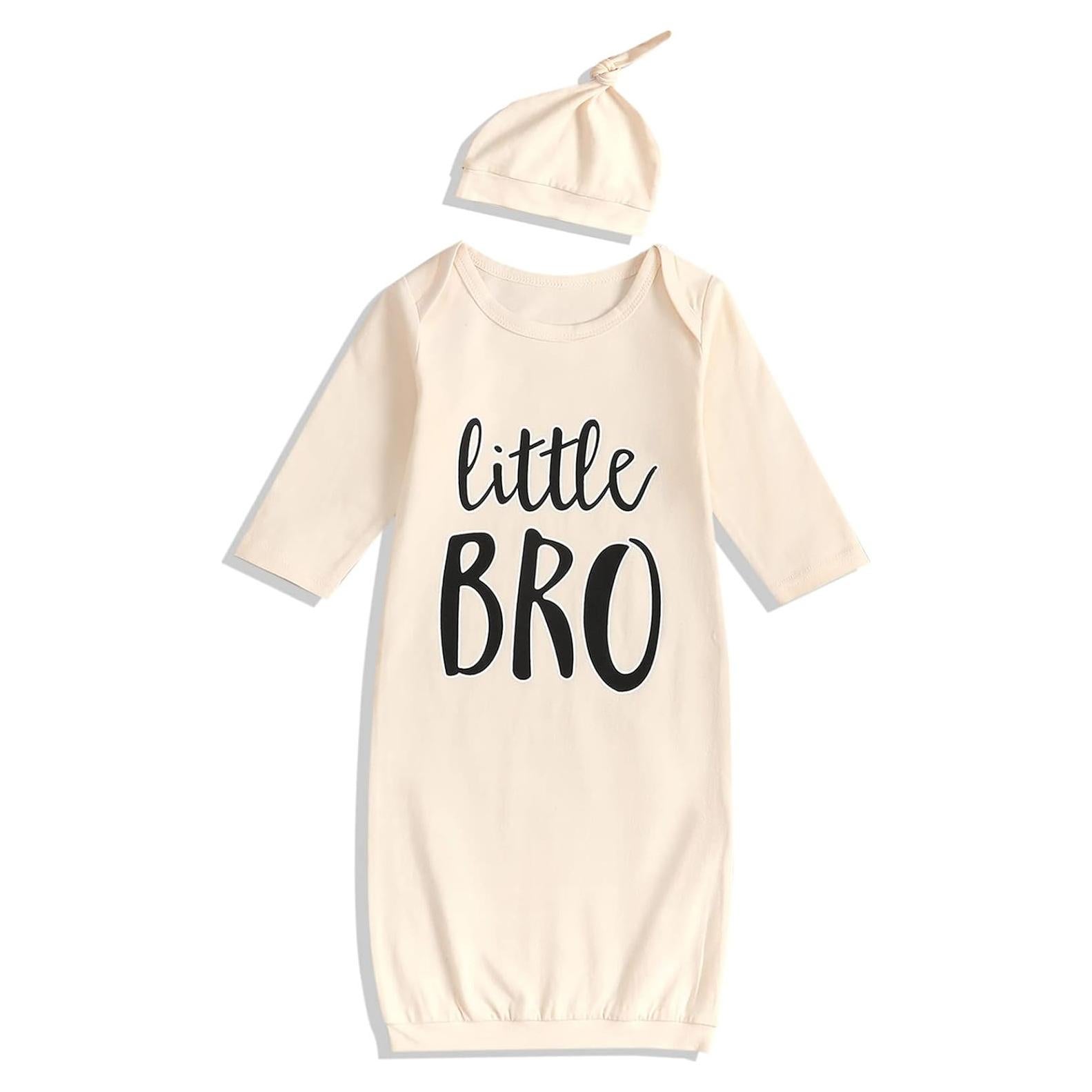 Conjunto de regalo para bebé niño 0-6 meses Little Bro pijama