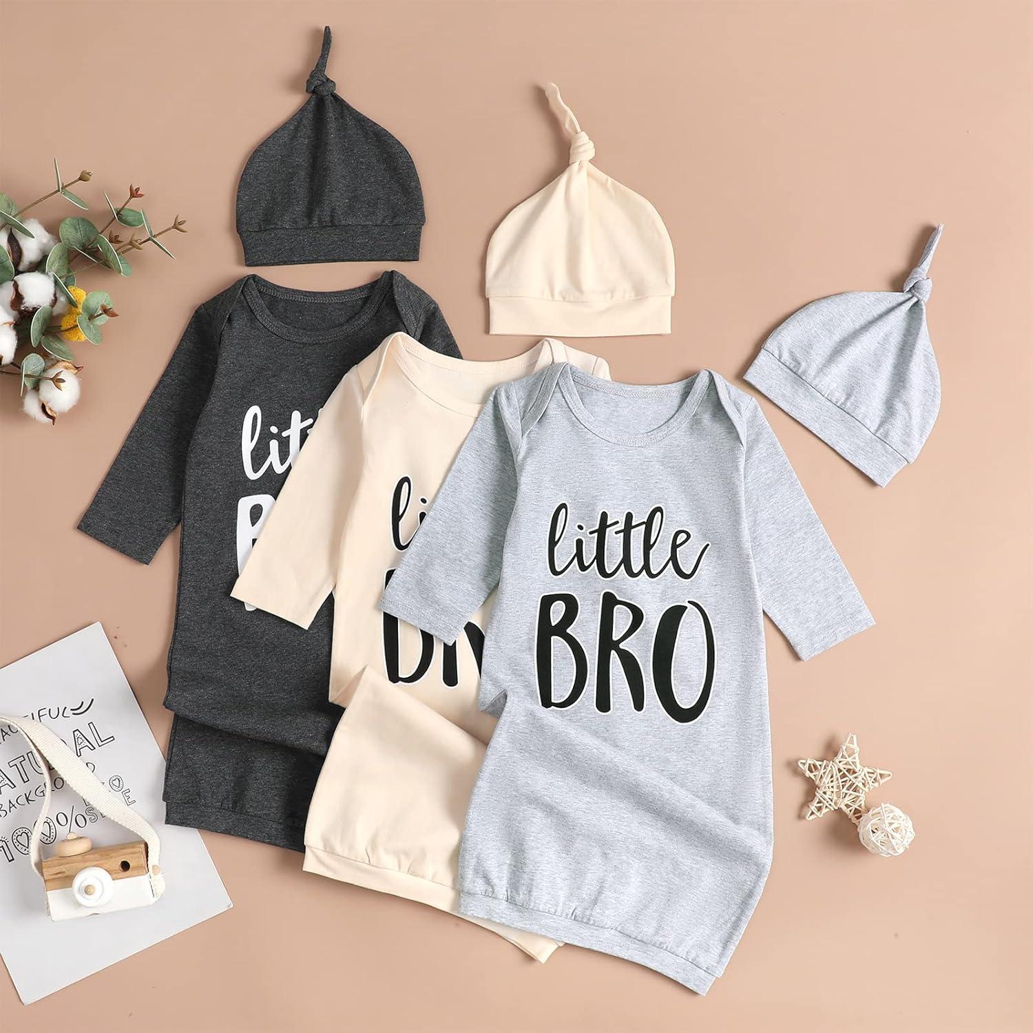 Conjunto de regalo para bebé niño 0-6 meses Little Bro pijama